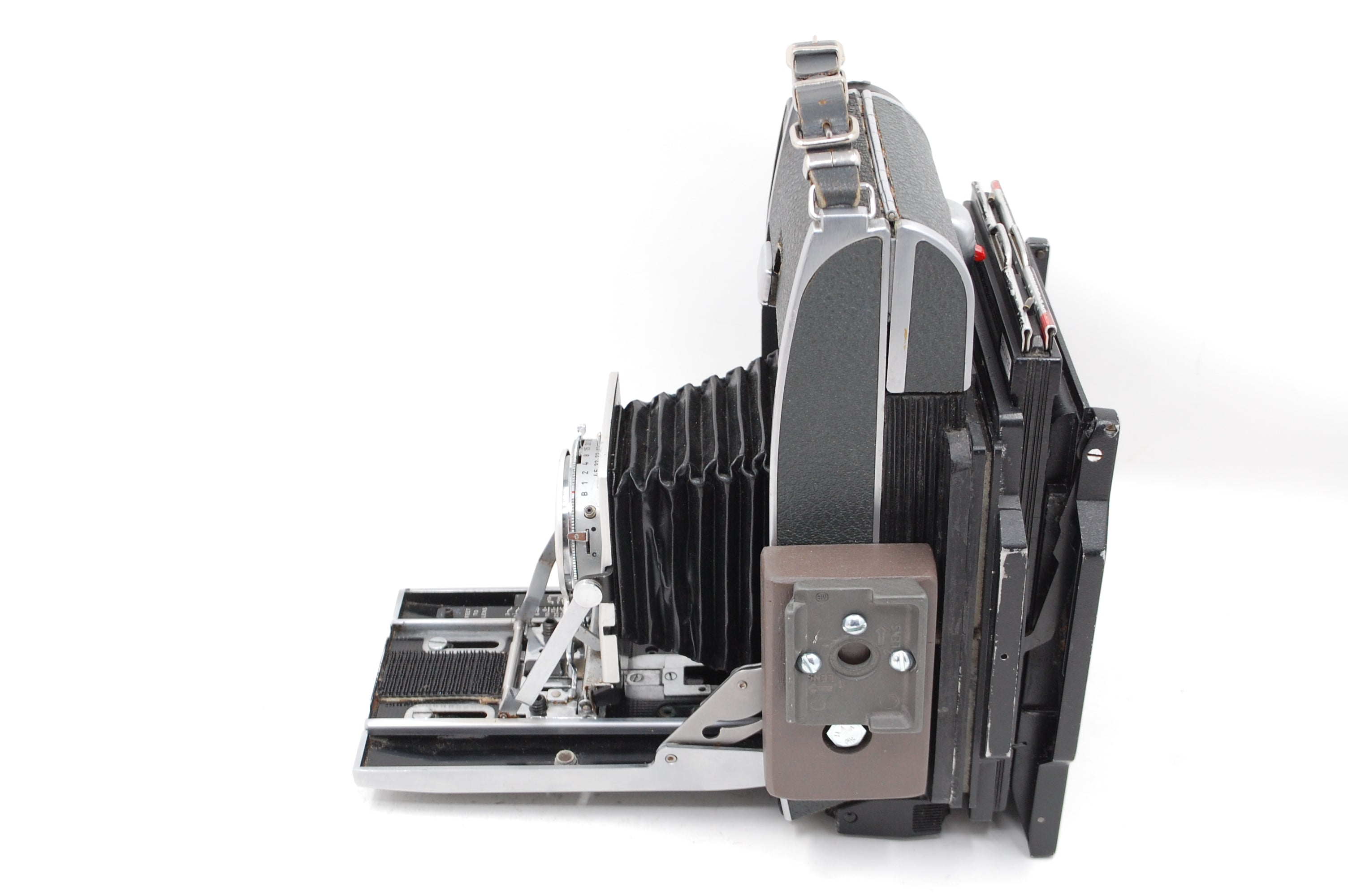 Used Polaroid 110A Land Camera adapted to 4x5 w/127mm f4.7 Rodenstock Lens