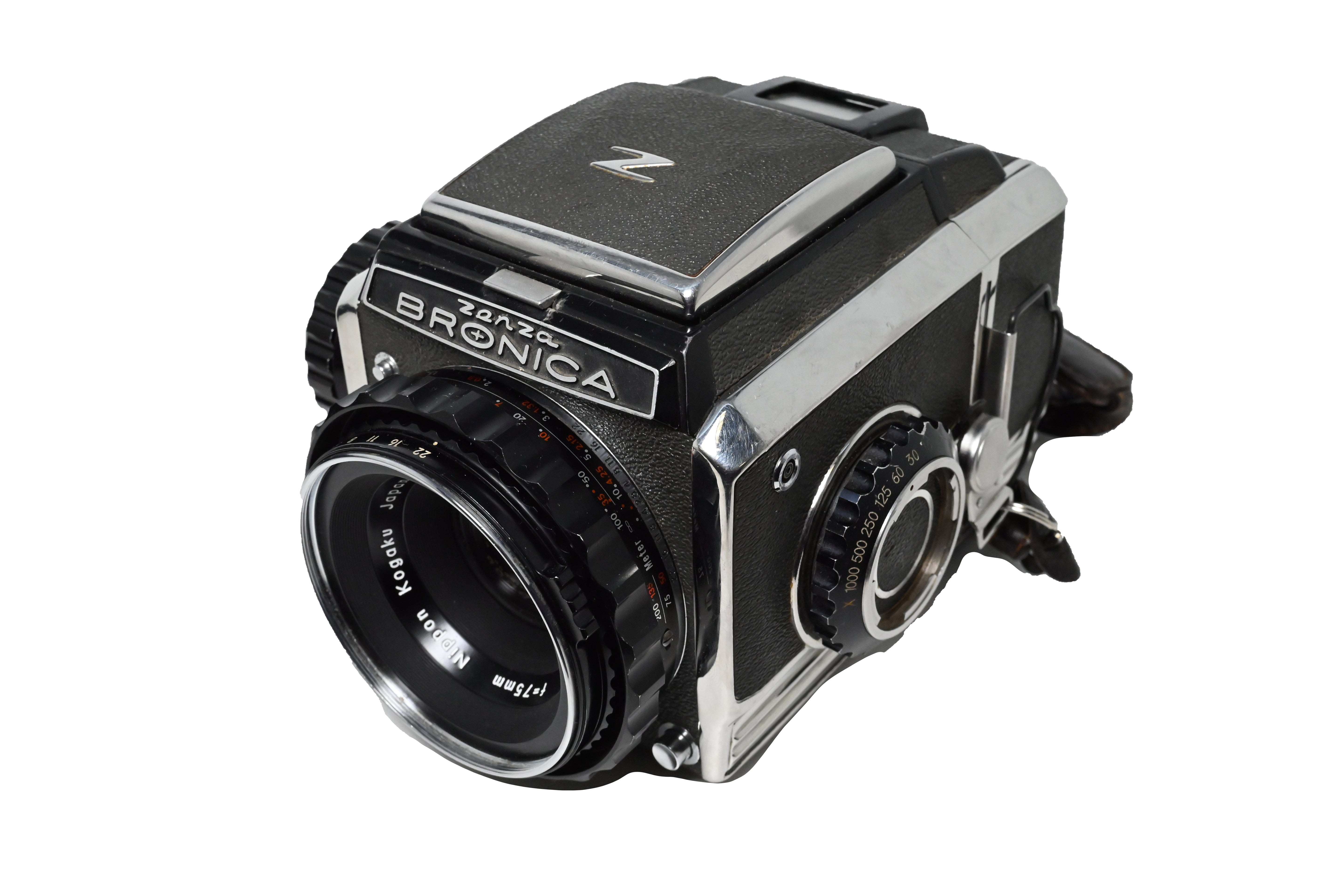 USED Bronica Zenza w/ Nikkor-P 75mm f/2.8