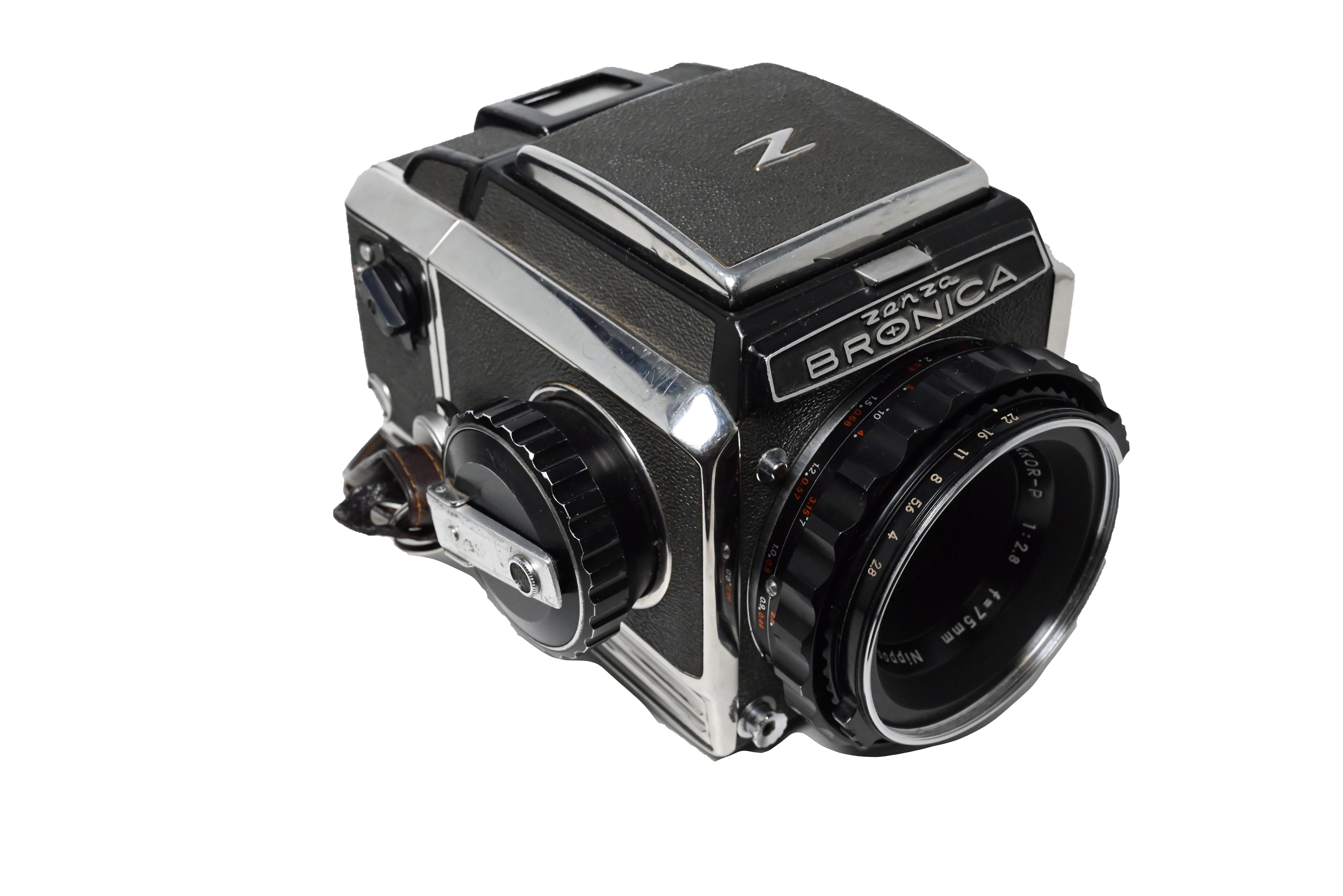 USED Bronica Zenza w/ Nikkor-P 75mm f/2.8