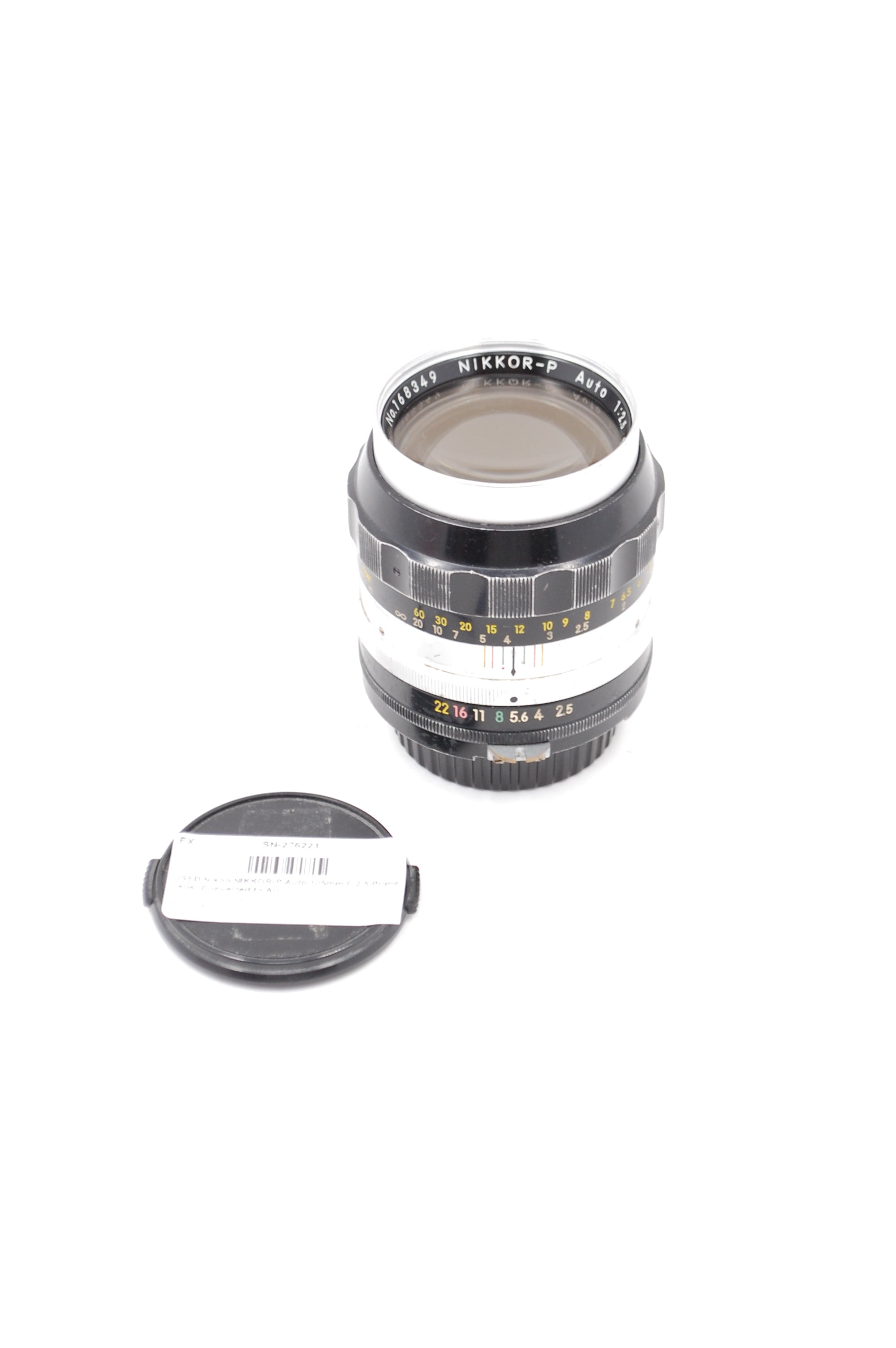 USED Nikon NIKKOR-P Auto 105mm F/2.5 Prime Lens (Converted to Ai)