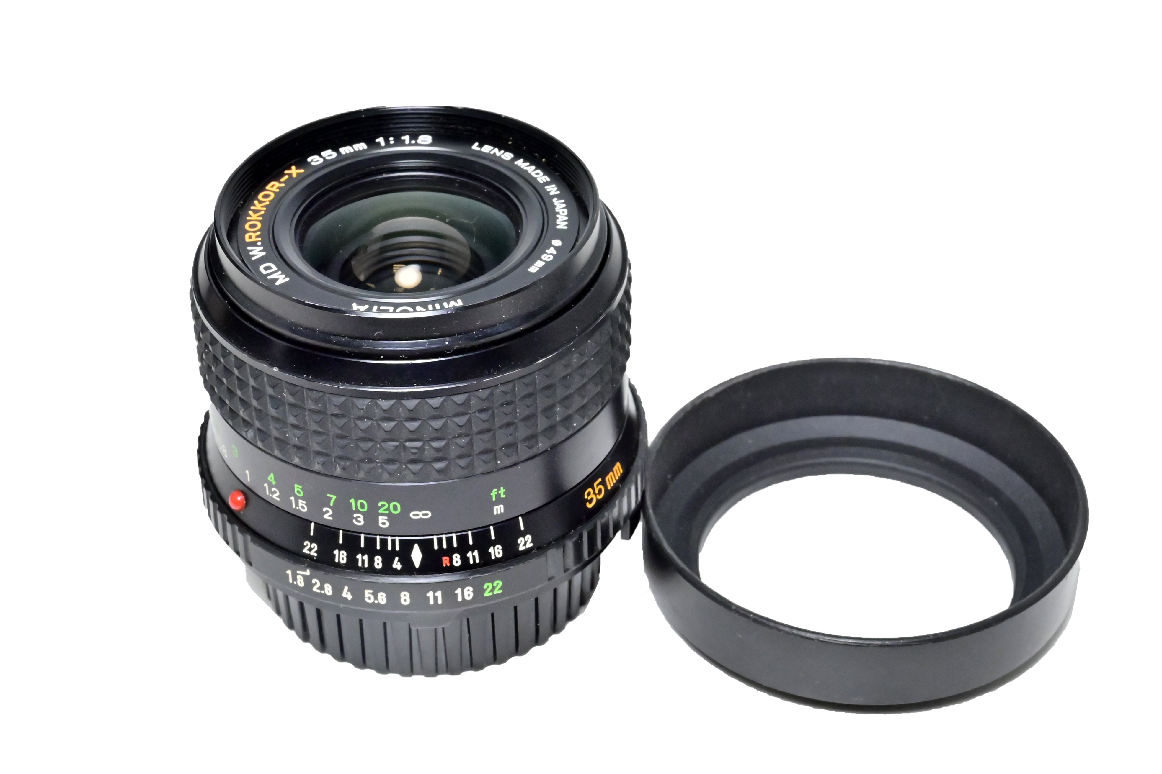 USED Minolta 35mm f1.8 W.Rokkor-X MD Lens