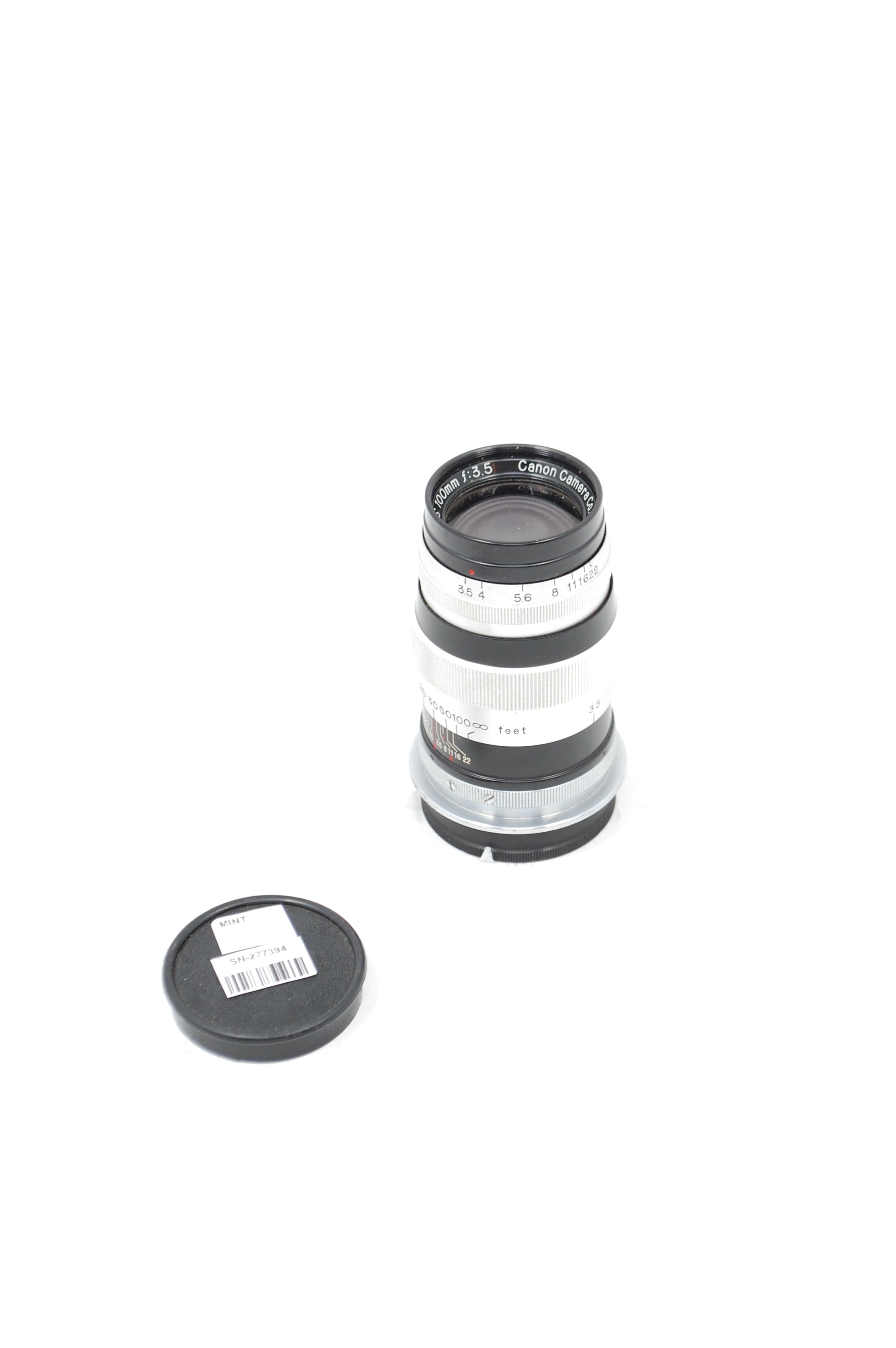 Used Canon 100mm f3.5 L39 screw mount lens