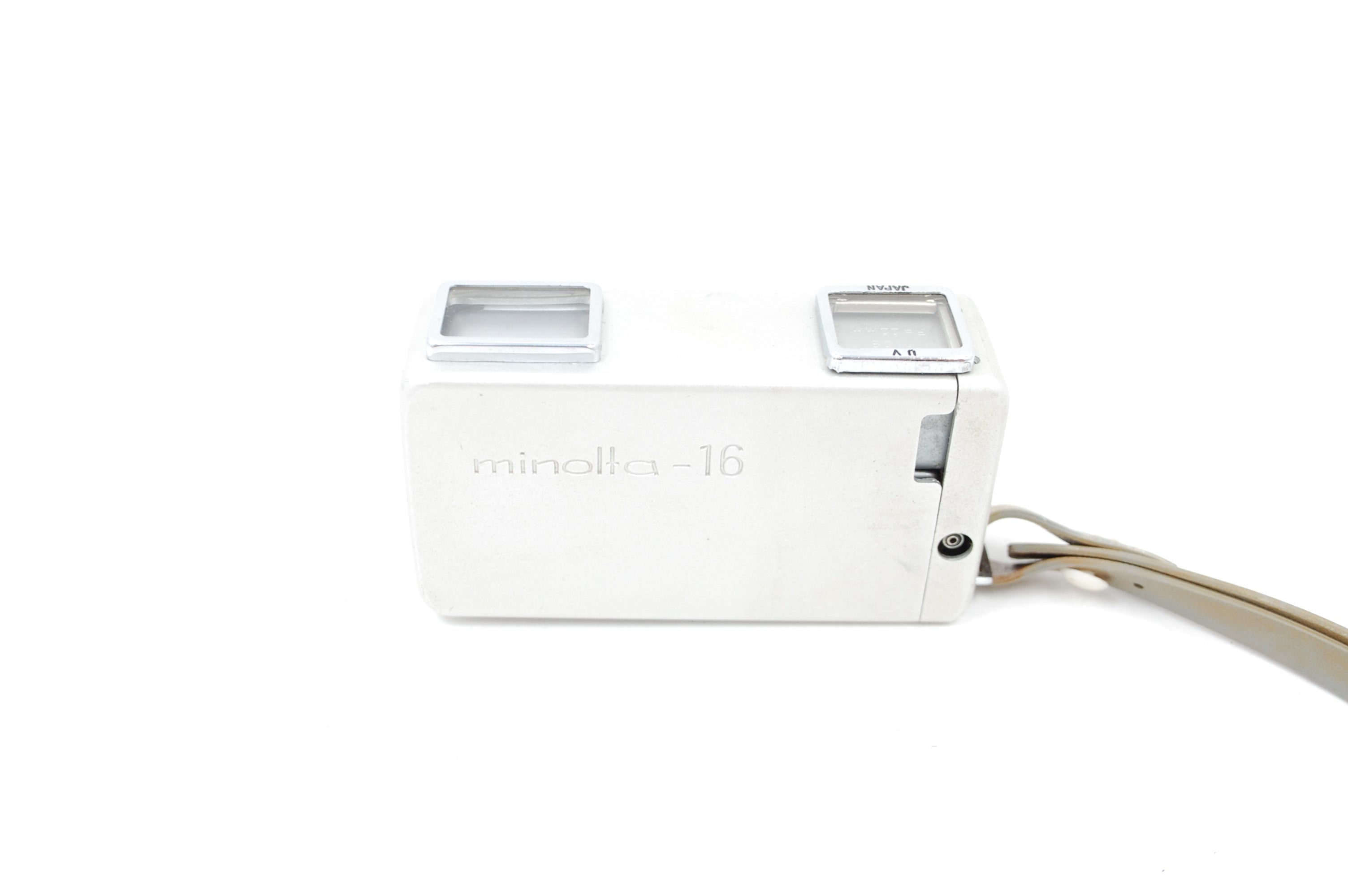 Used Minolta 16 with 22mm f 2.8 Rokkor. Subminiature Spy Camera