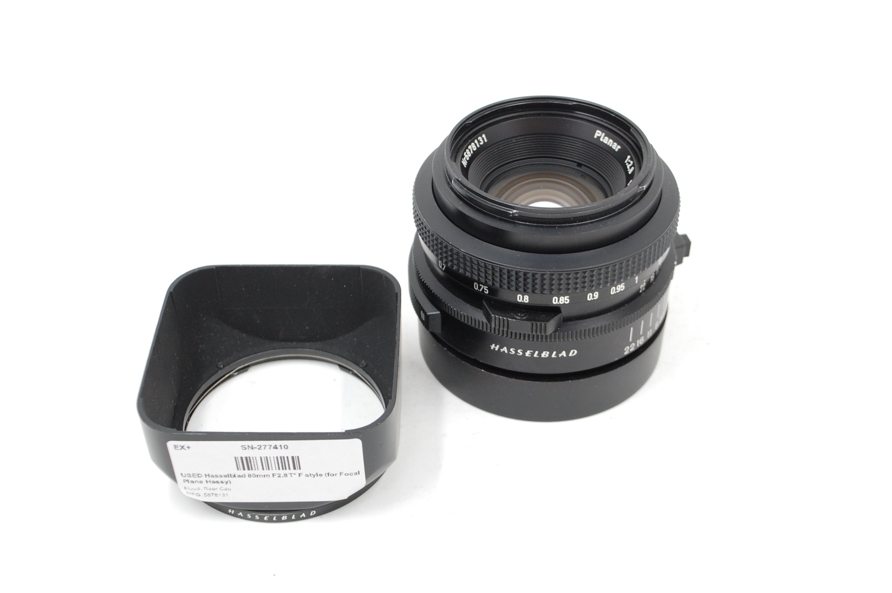 USED Hasselblad 80mm F2.8 T* F style (for Focal Plane Hassy)