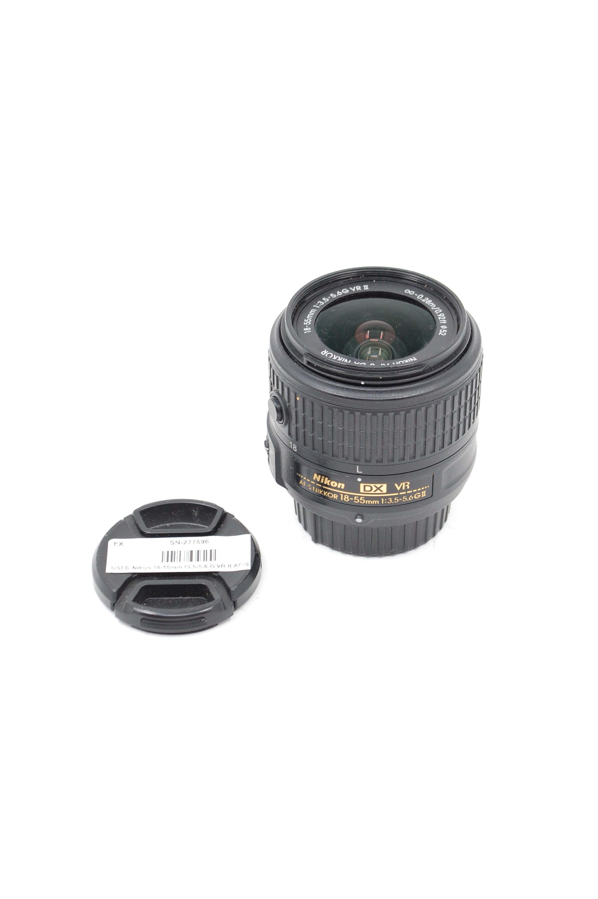 USED Nikon 18-55mm f3.5-5.6 G VR II AF-S DX Lens