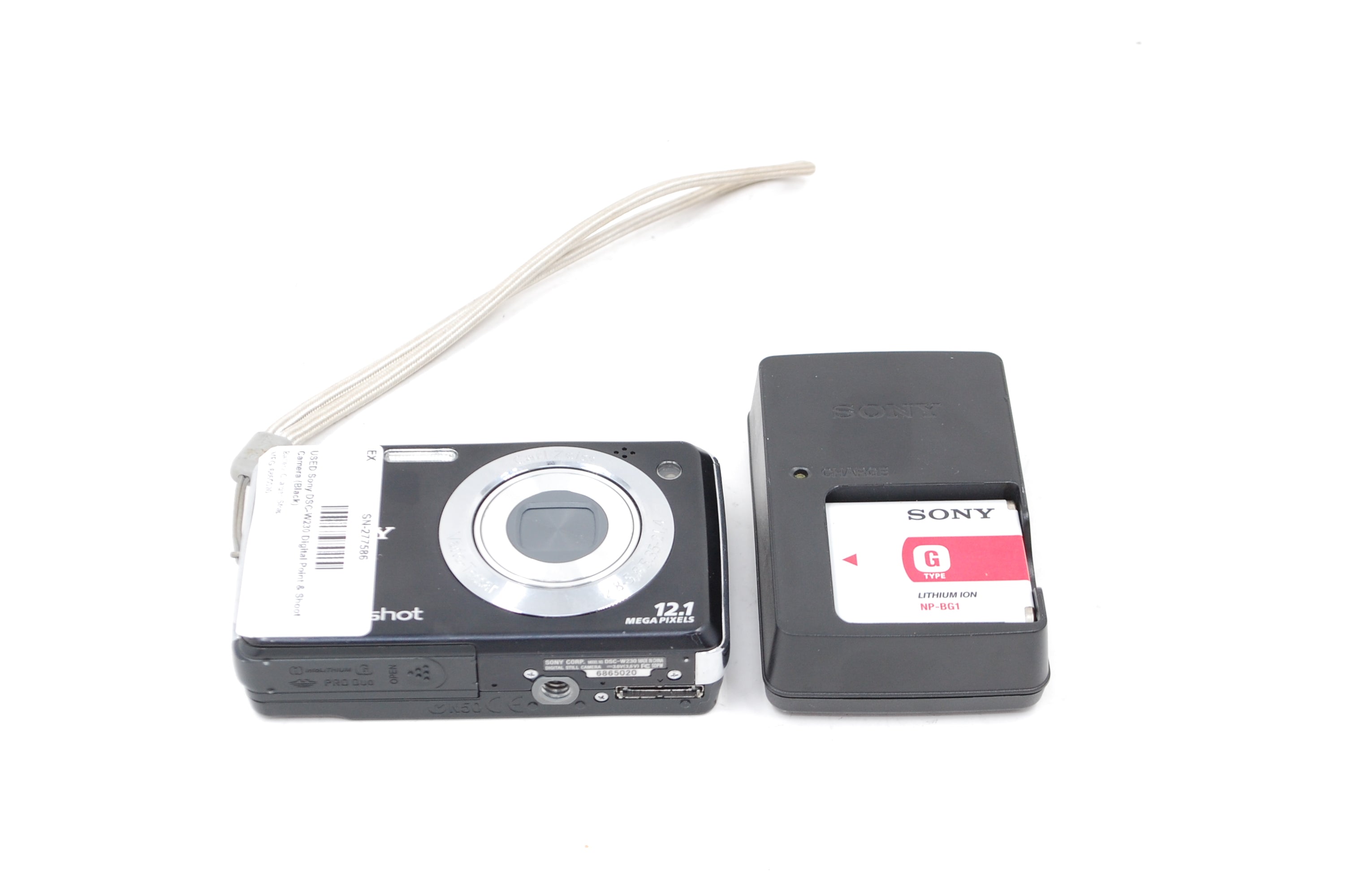 USED Sony DSC-W230 Digital Point & Shoot Camera (Black)