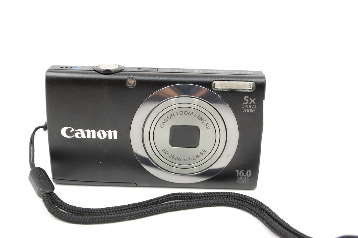 Used Canon PowerShot A2300 IS 16.0 MP Digital Camera with 5x Optical Zoom (Black)