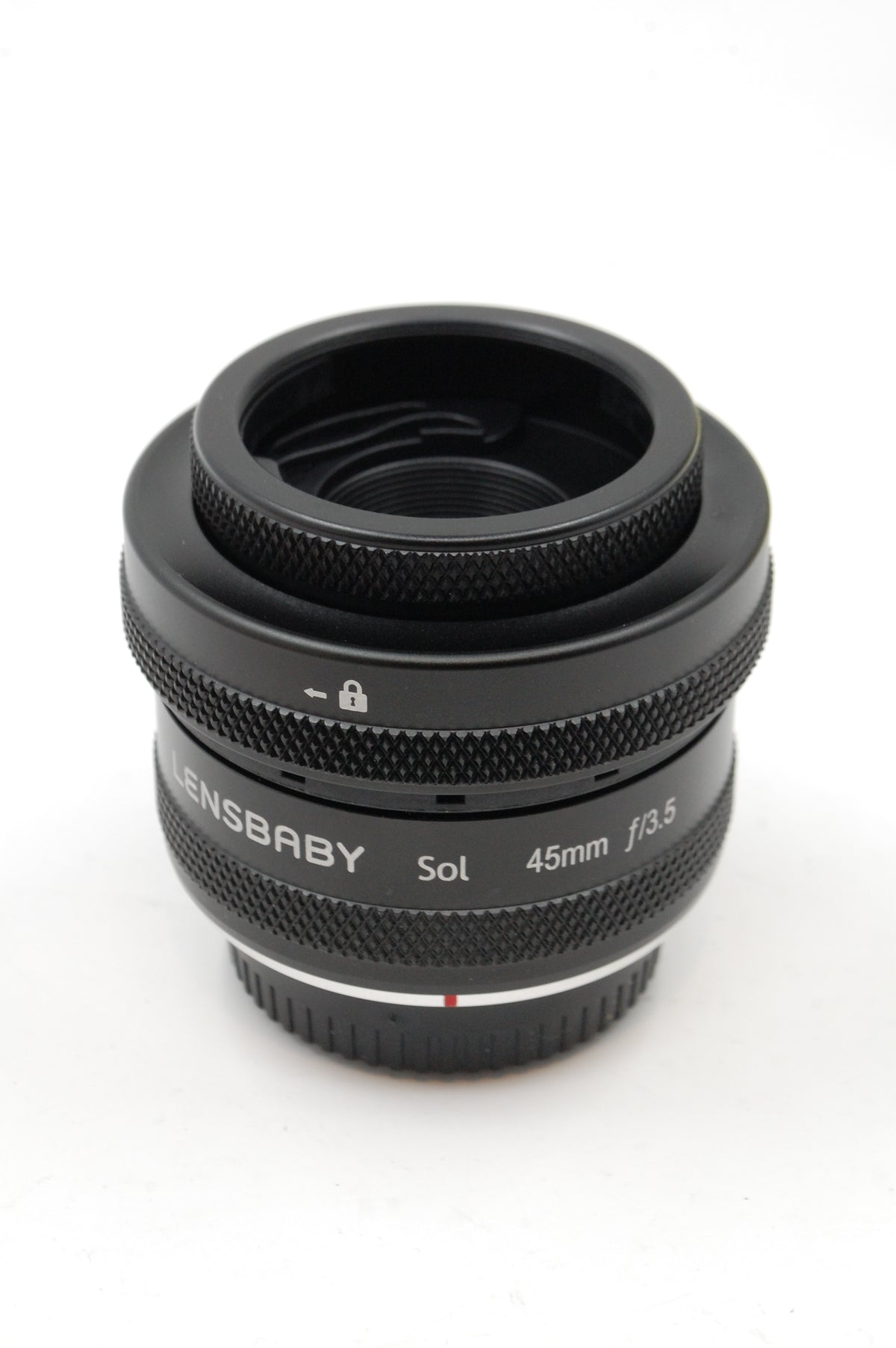 USED Lensbaby Sol 45mm f/3.5 Lens for Fuji X Cameras with Lensbaby 46mm Macro Filters Bundle