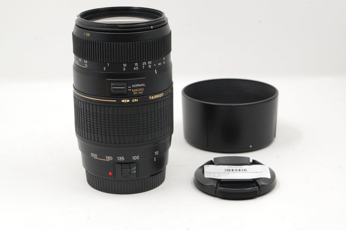 Used Tamron AF 70-300mm f4-5.6 Tele-Macro Lens for Canon EF