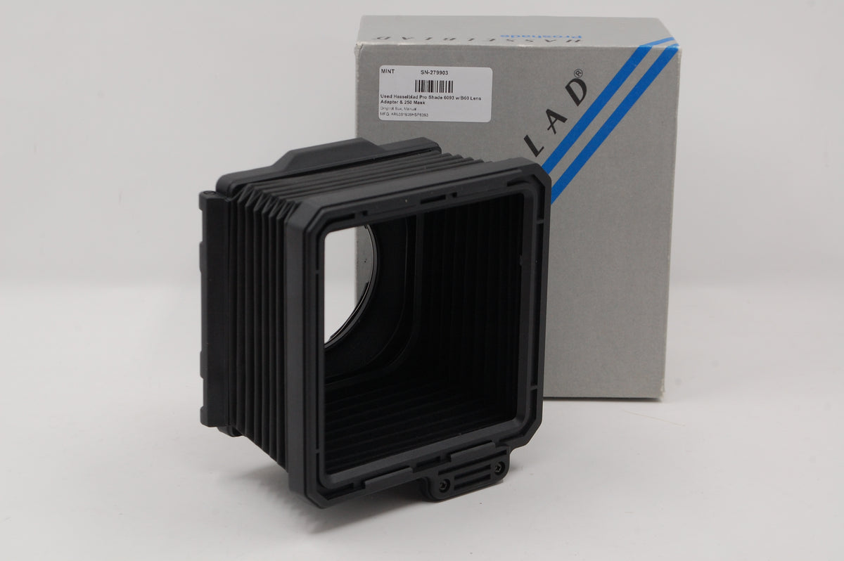 Used Hasselblad Pro Shade 6093 w/B60 Lens Adapter & 250 Mask