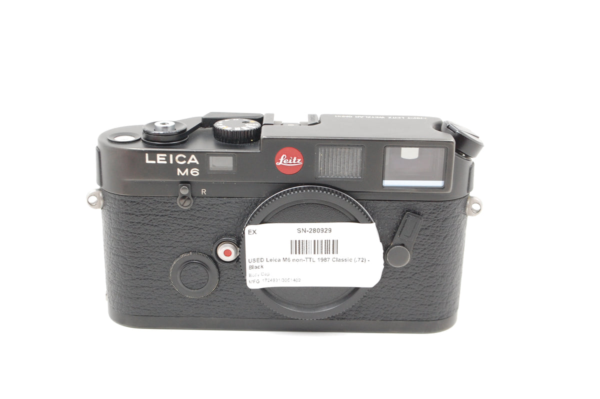 USED Leica M6 non-TTL 1987 Classic (.72) - Black