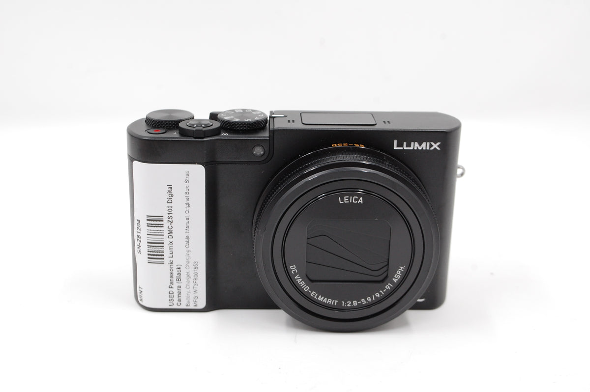 USED Panasonic Lumix DMC-ZS100 Digital Camera (Black)