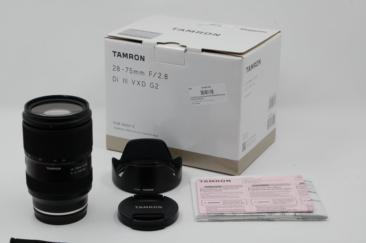 Used Tamron 28-75mm F/2.8 Di III VXD G2 Lens for Sony E Mount