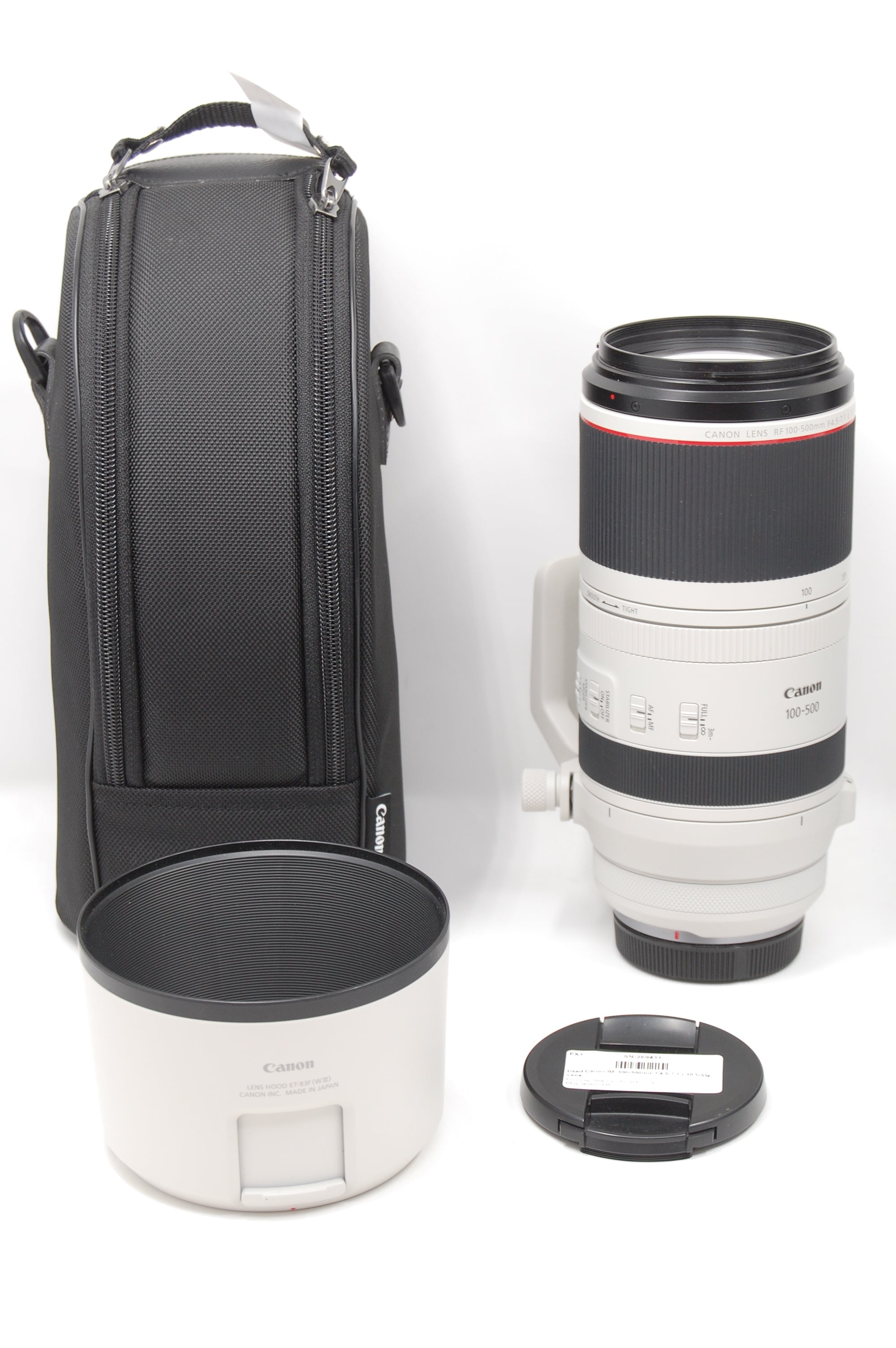 Used Canon RF 100-500mm F4.5-7.1 L IS USM Lens