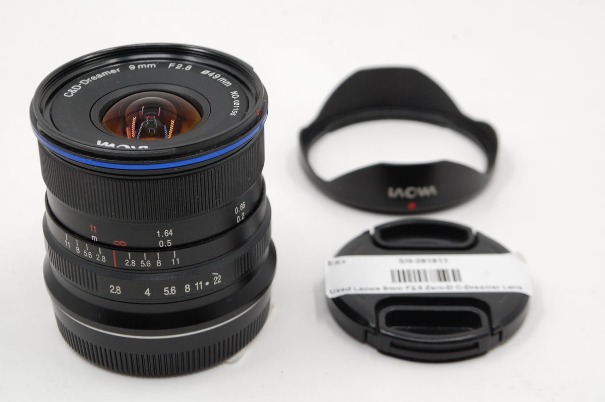Used Laowa 9mm F2.8 Zero-D C-Dreamer Lens for Fuji X