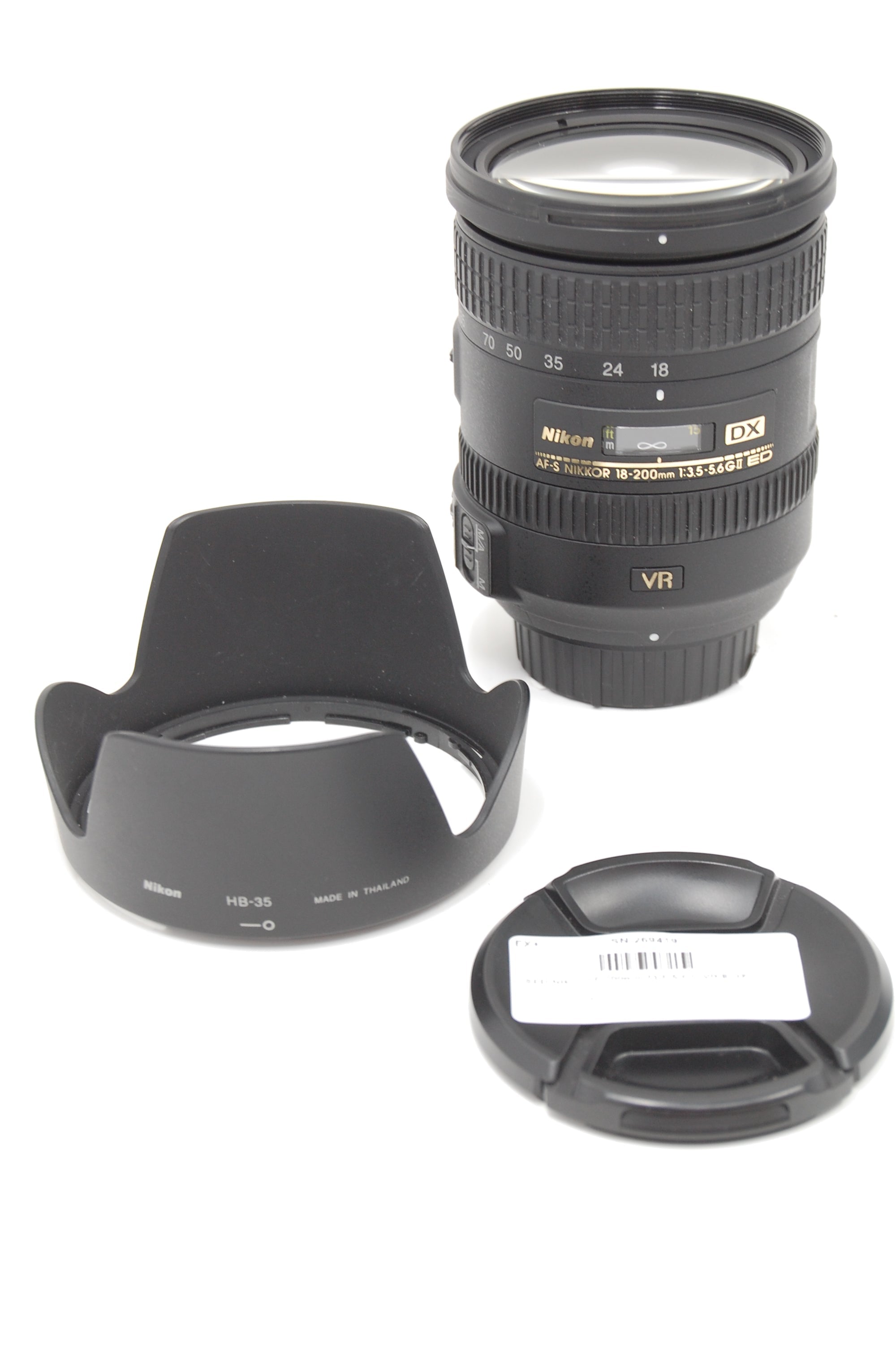 USED Nikon 18-200mm f3.5-5.6 G VR II DX