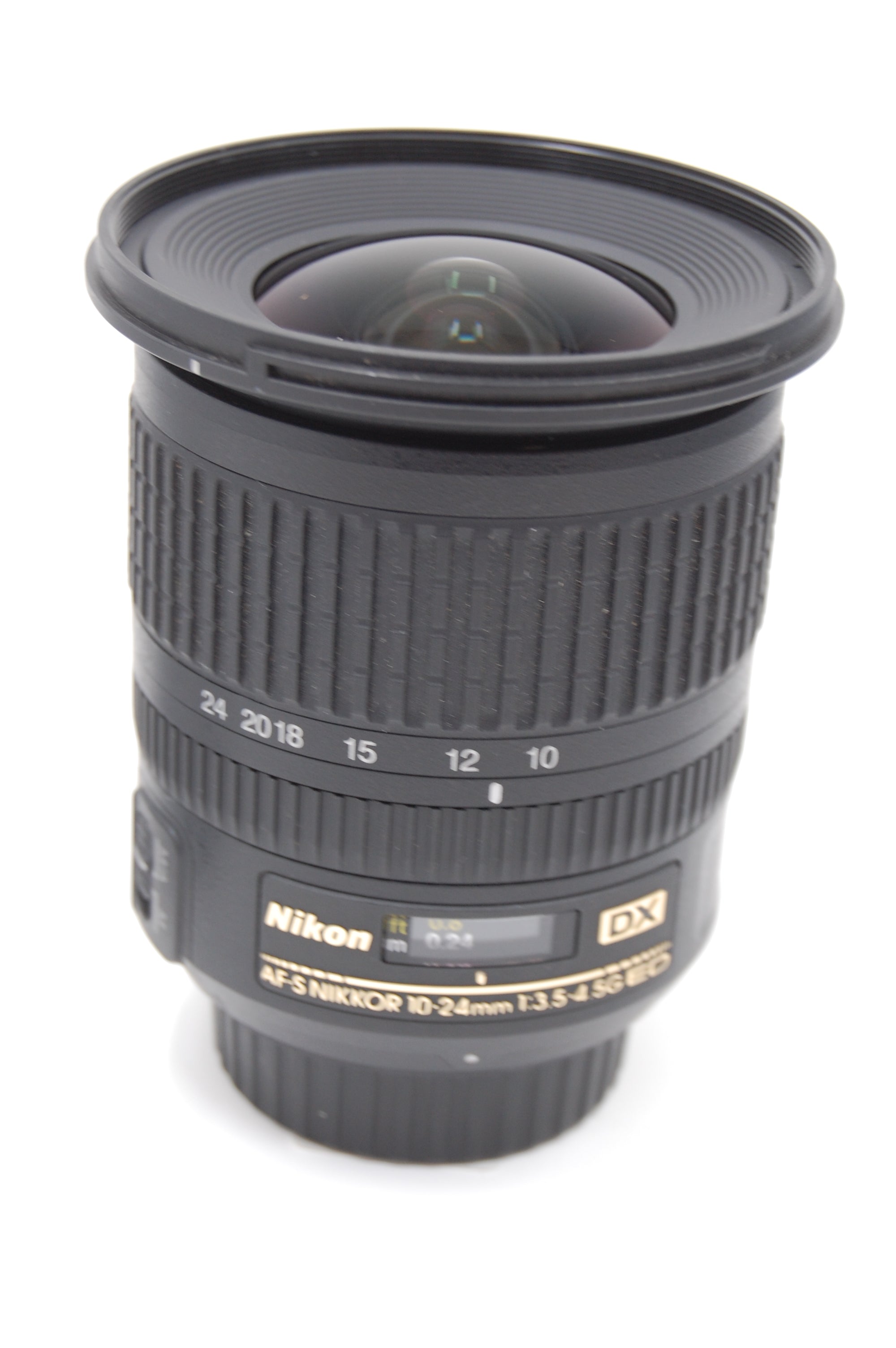 USED Nikon 10-24mm f3.5-4.5 AF-S G ED DX Lens