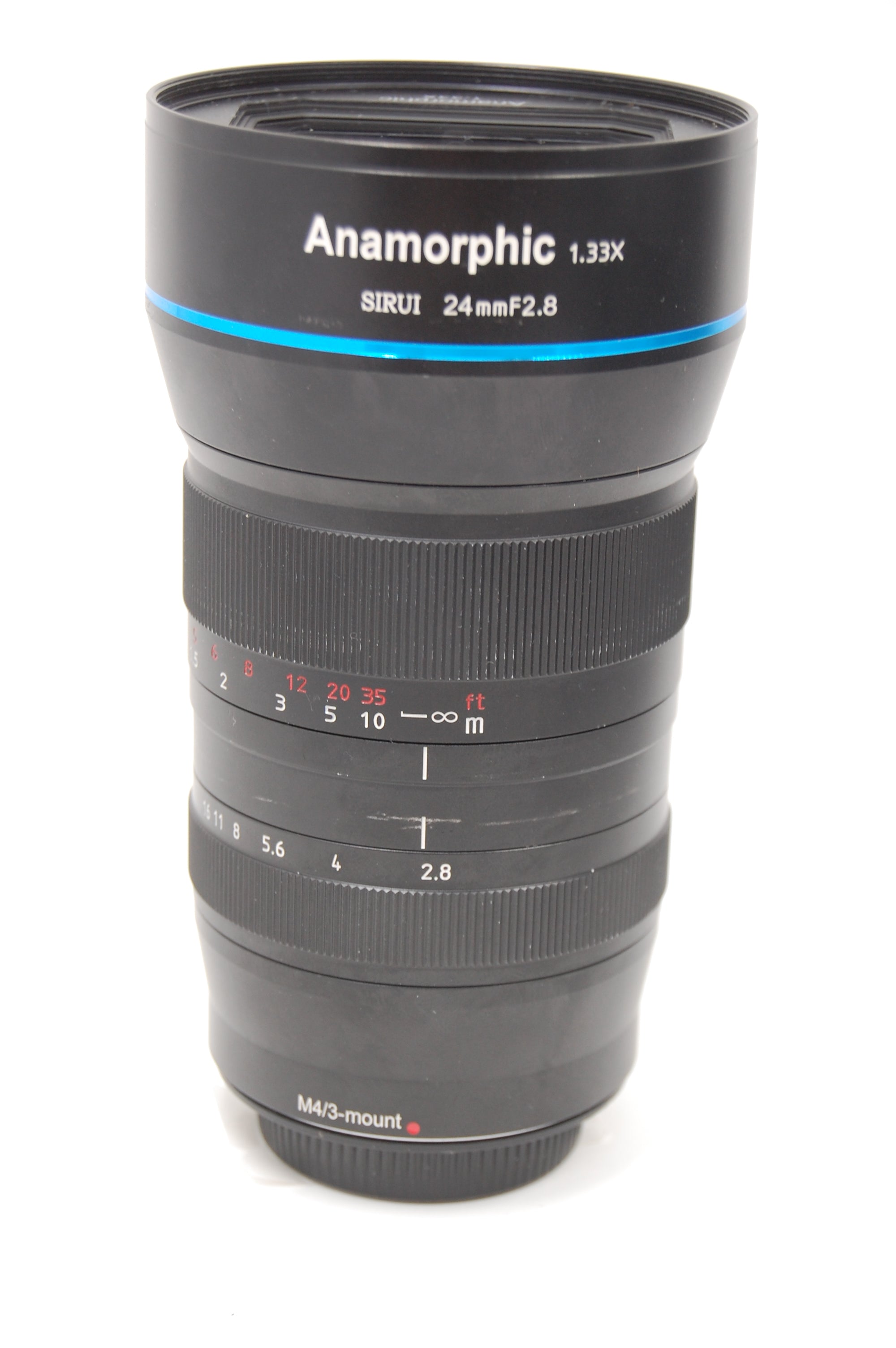 Used Sirui 24mm f2.8 Anamorphic 1.33X (M43) Lens