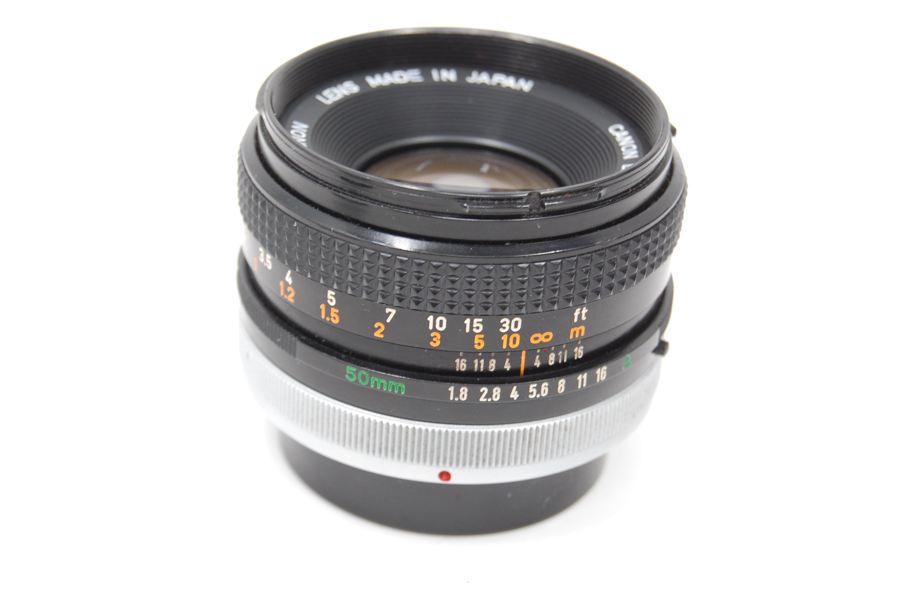 Used Canon 50mm f1.8 S.C. FD Lens