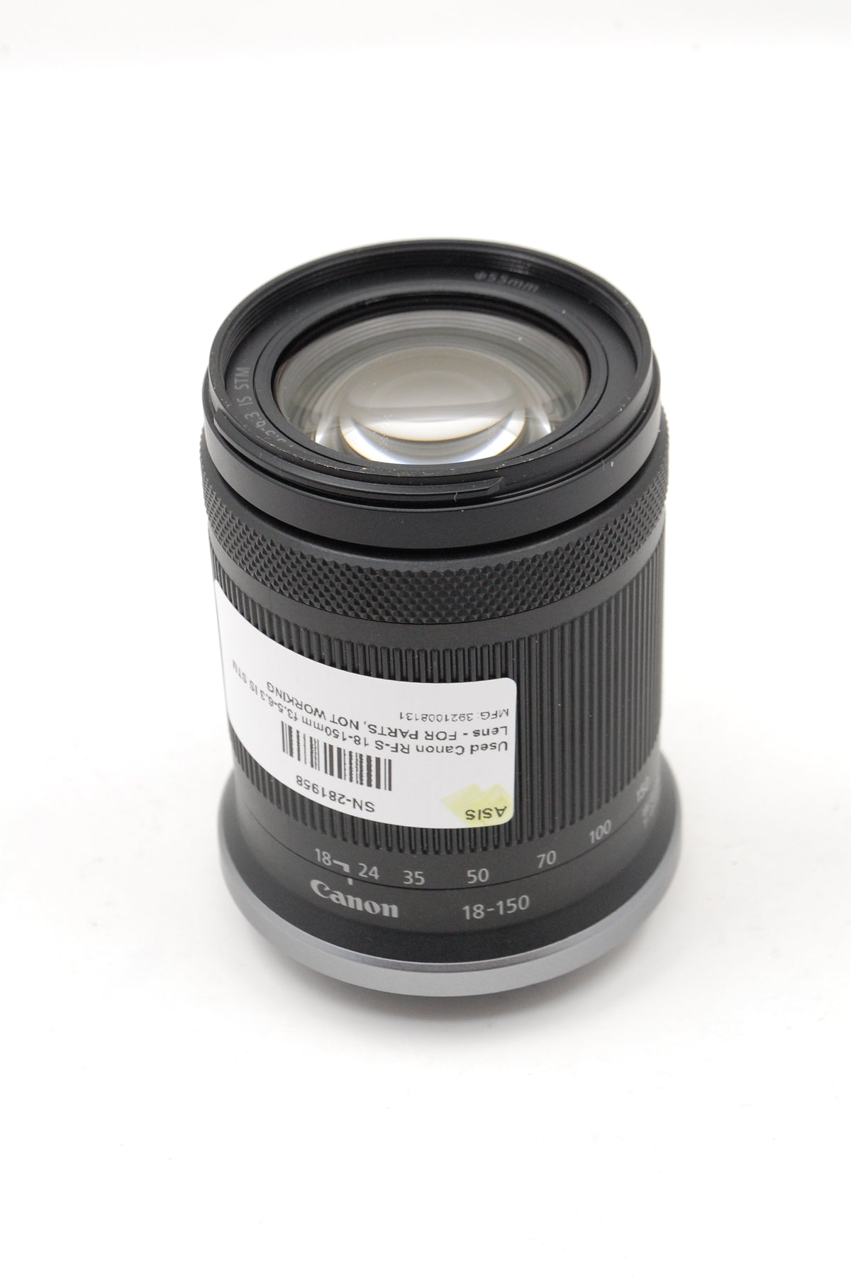 Used Canon RF-S 18-150mm f3.5-6.3 IS STM Lens - FOR PARTS, NOT WORKING