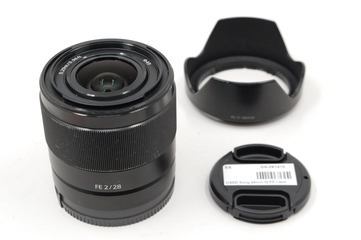 USED Sony 28mm f2 FE Lens