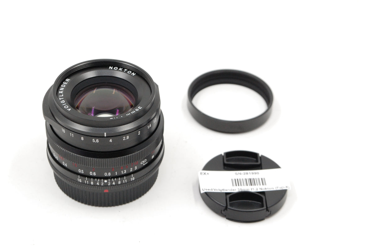 Used Voigtlander 35mm f1.2 Nokton (Fuji-X) Lens
