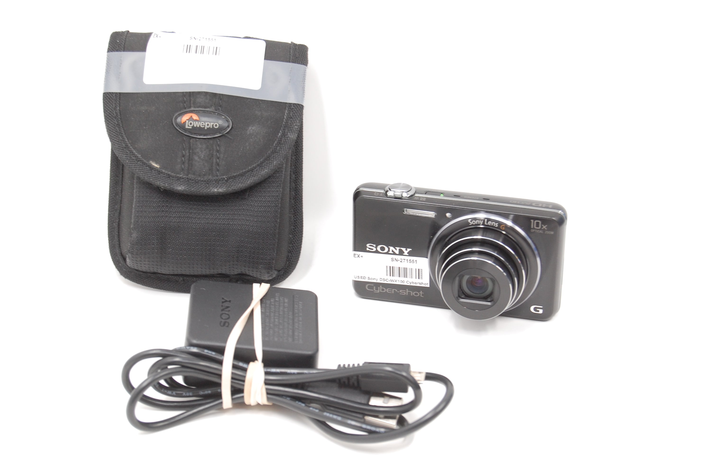 USED Sony DSC-WX100 Cybershot Digital Point & Shoot Camera