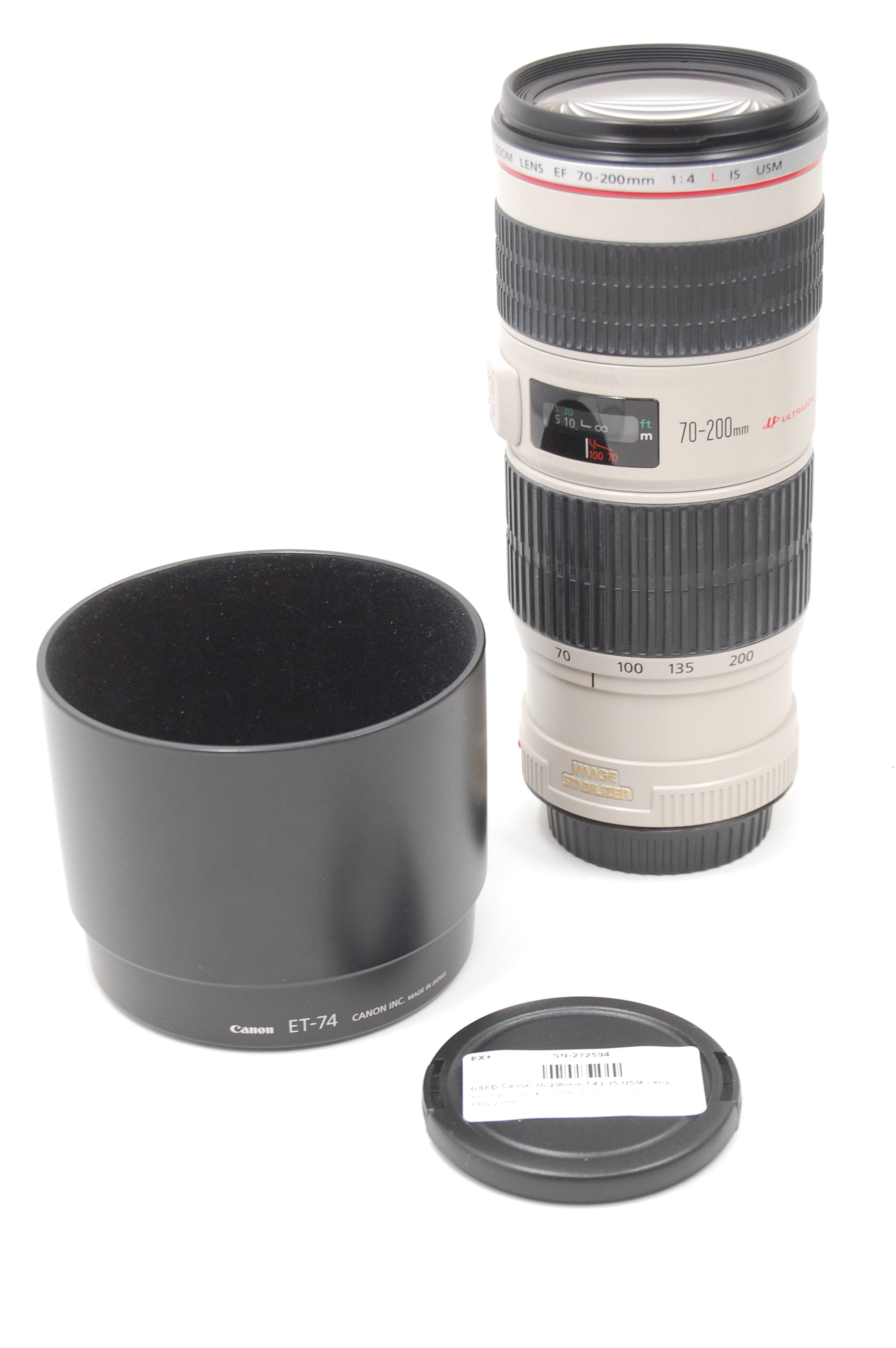 USED Canon 70-200mm F4 L IS USM Lens