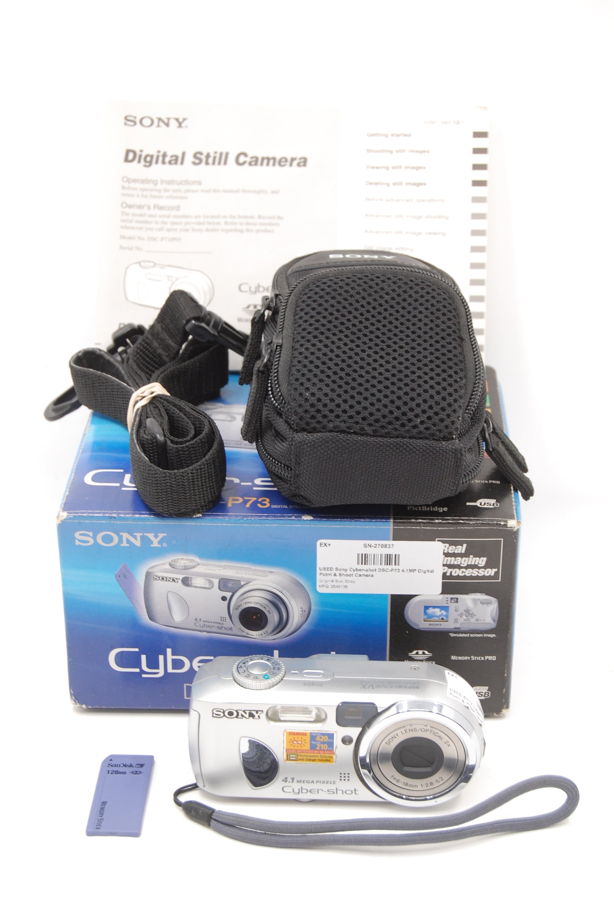 USED Sony Cyber-shot DSC-P73 4.1MP Digital Point & Shoot Camera