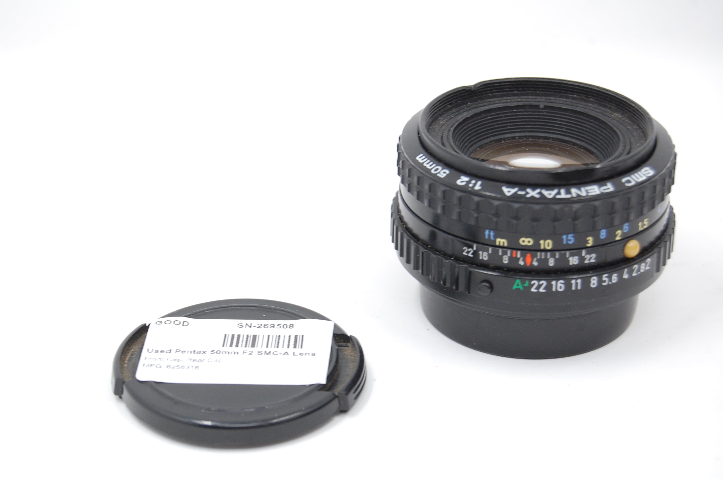 Used Pentax 50mm F2 SMC-A Lens