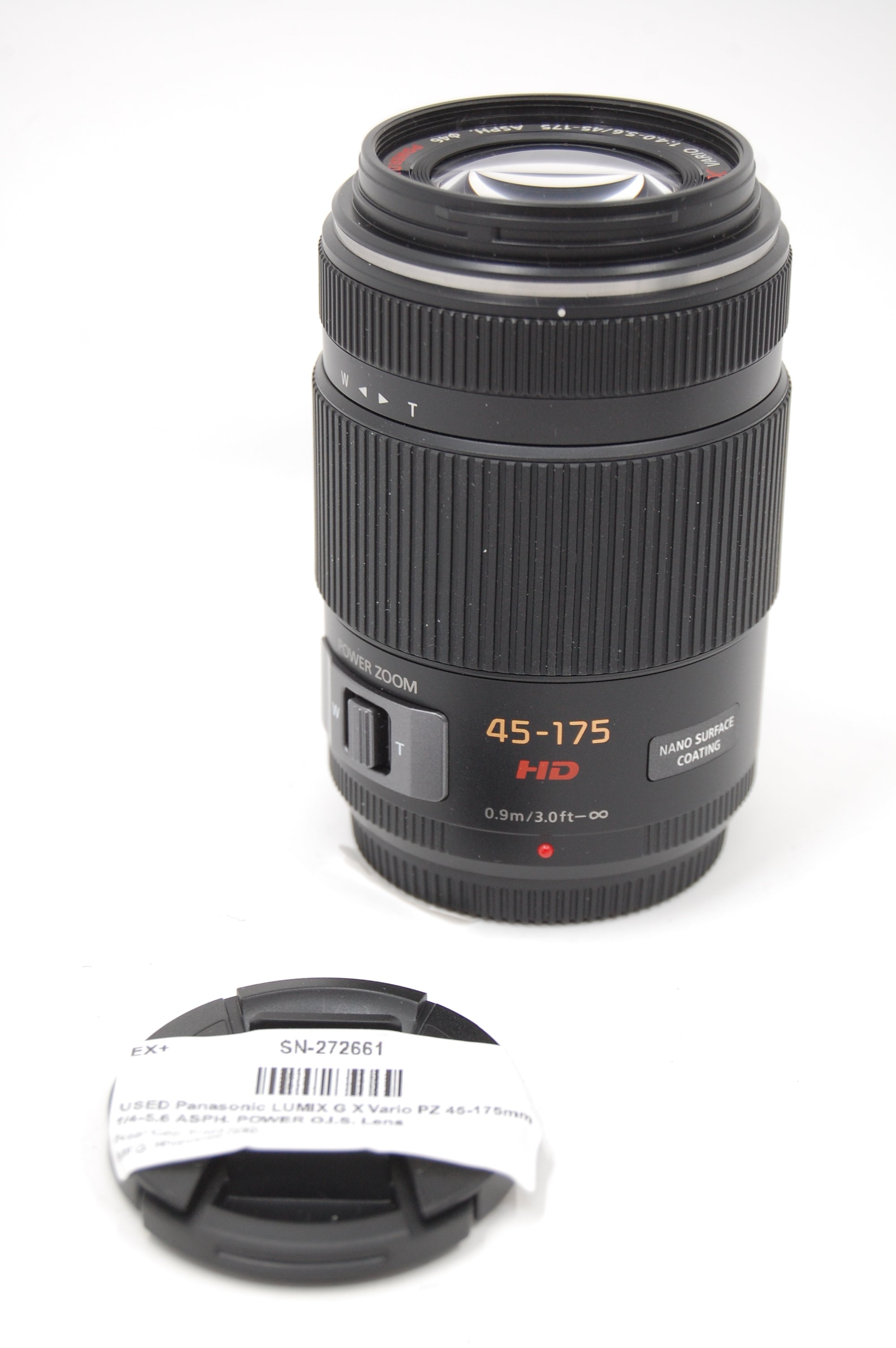 USED Panasonic LUMIX G X Vario PZ 45-175mm f/4-5.6 ASPH. POWER O.I.S. Lens