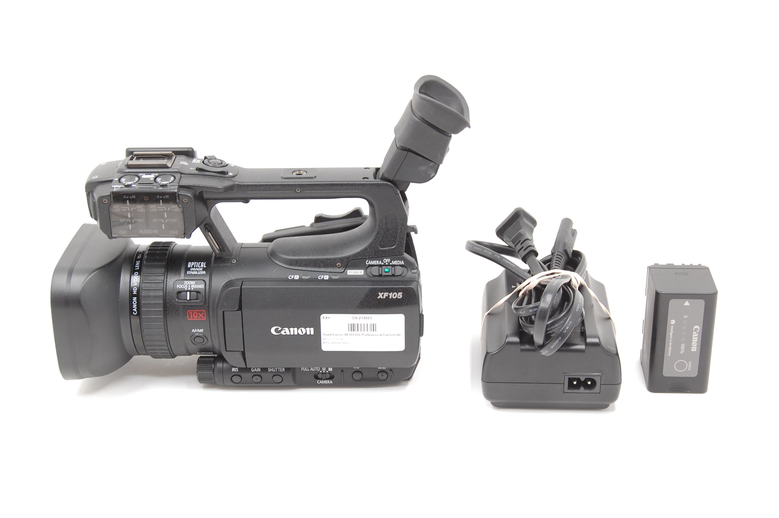 Used Canon XF105 HD Professional Camcorder