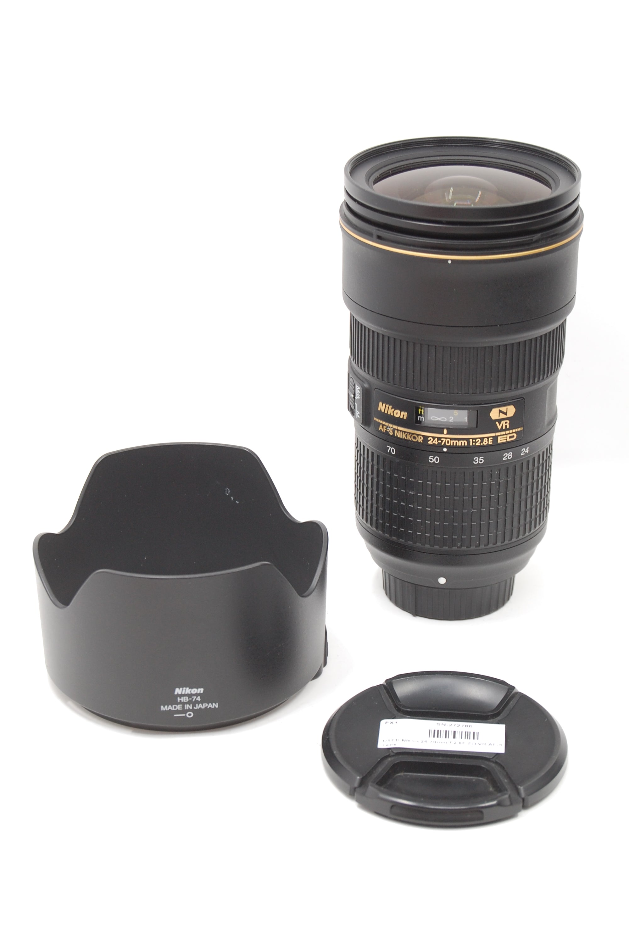 USED Nikon 24-70mm F2.8E ED VR AF-S Nikkor Lens