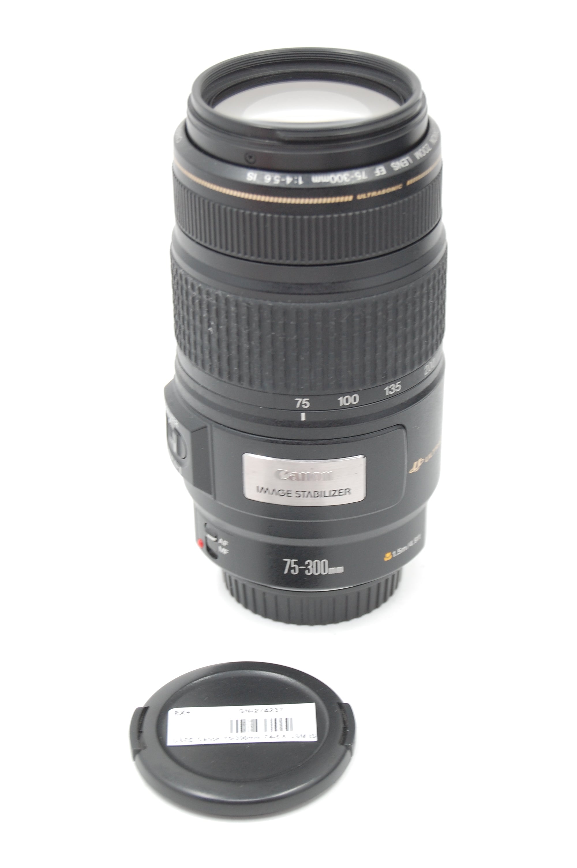 USED Canon 75-300mm F4-5.6 USM IS Lens