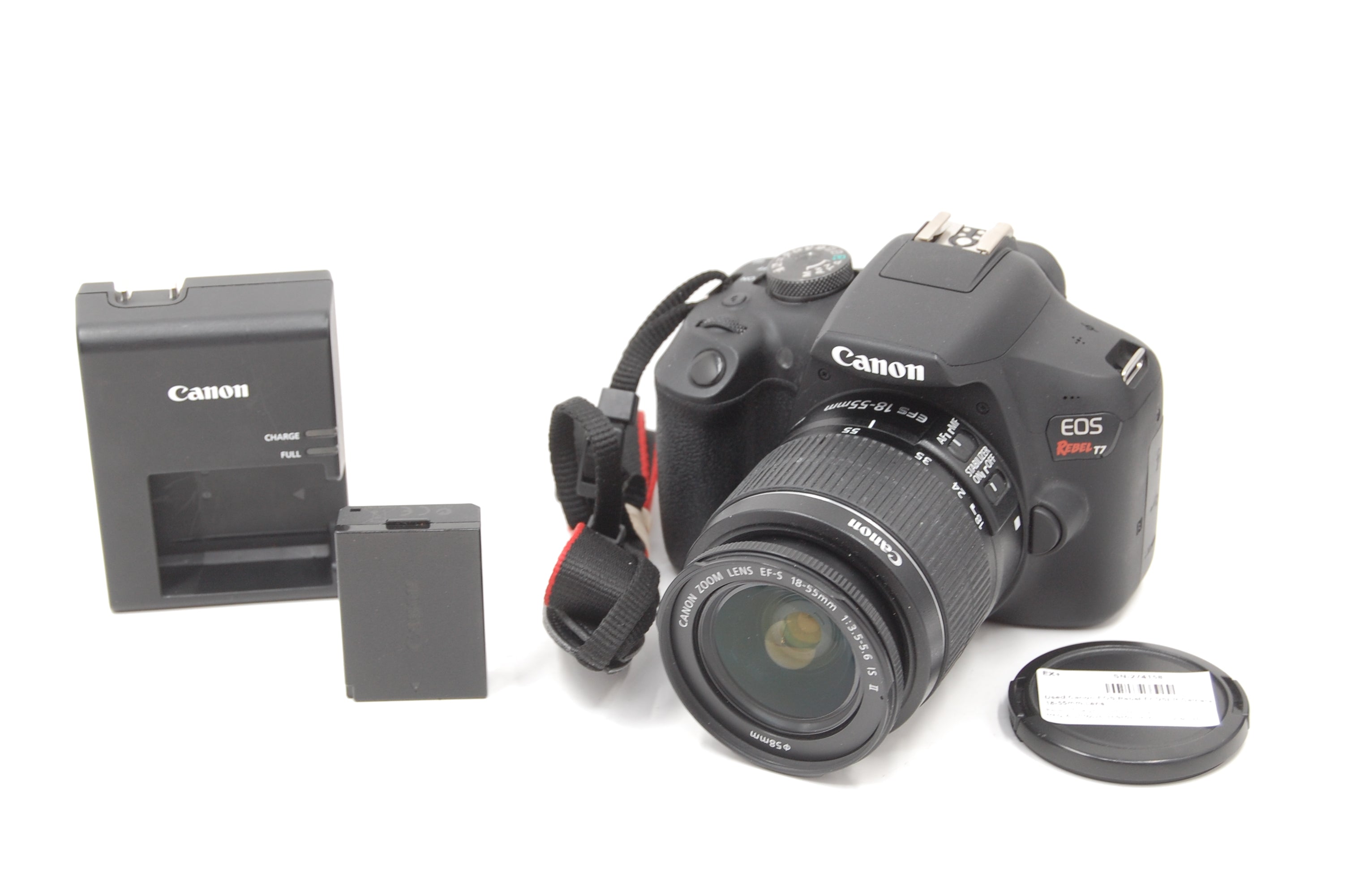 Used Canon EOS Rebel T7 DSLR Camera with 18-55mm Lens