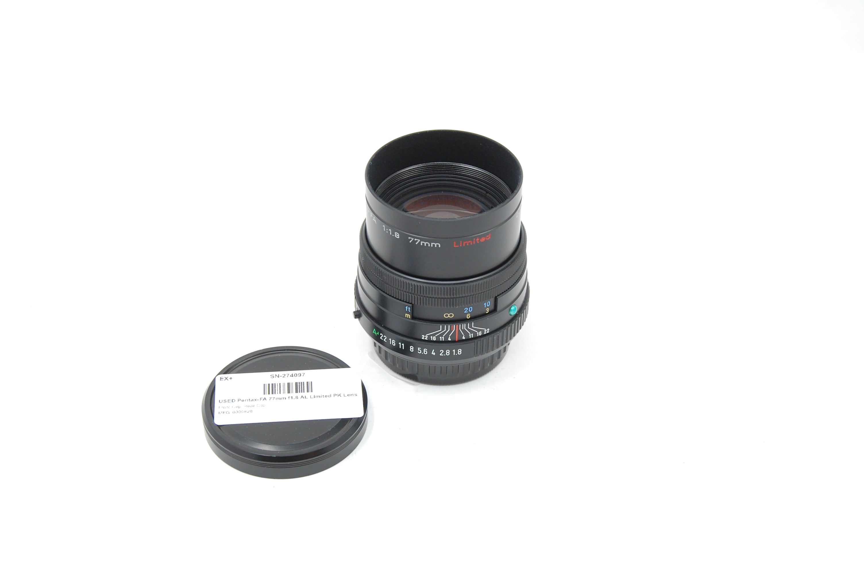 USED Pentax-FA 77mm f1.8 AL Limited PK Lens