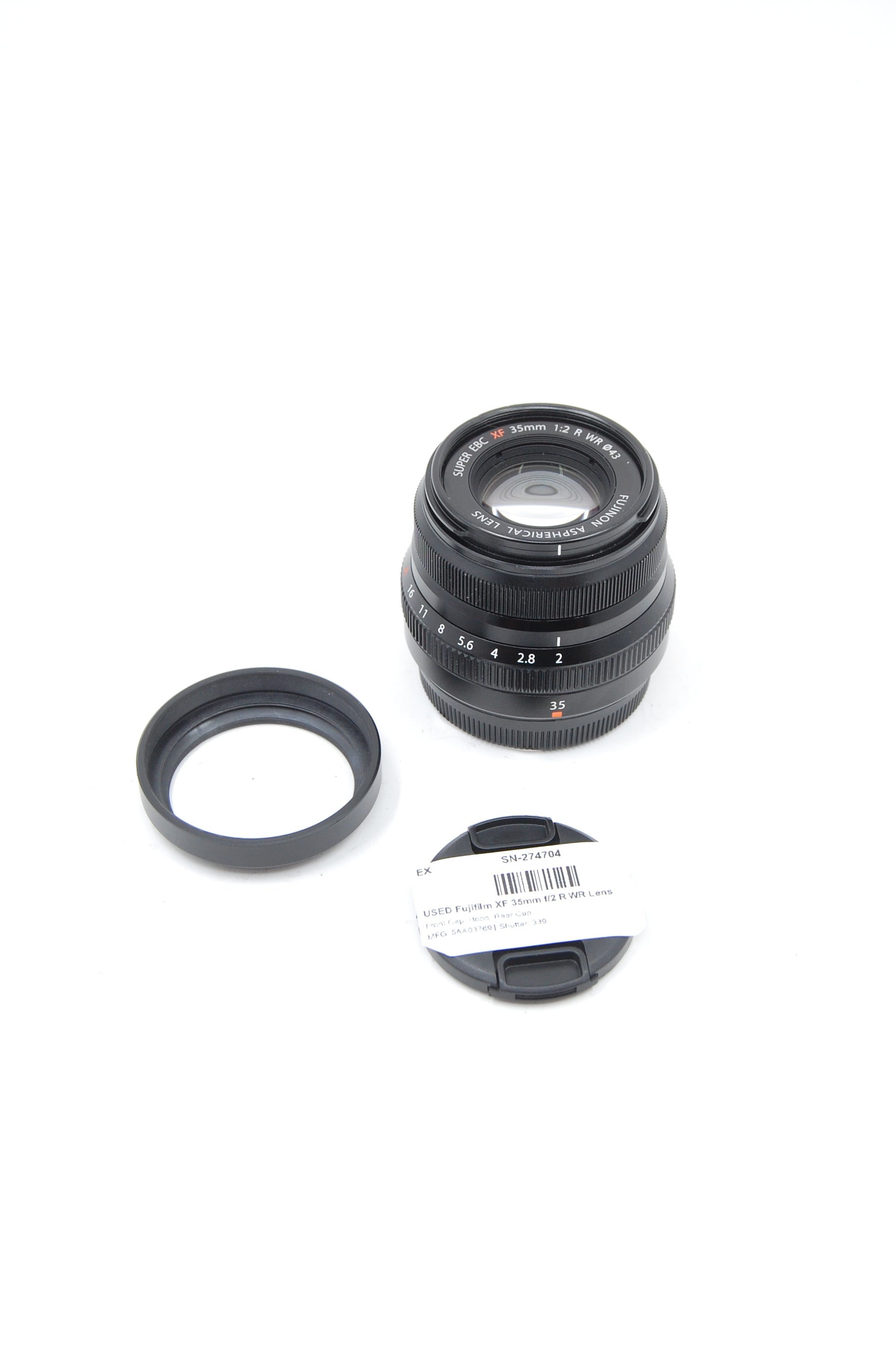 USED Fujifilm XF 35mm f/2 R WR Lens