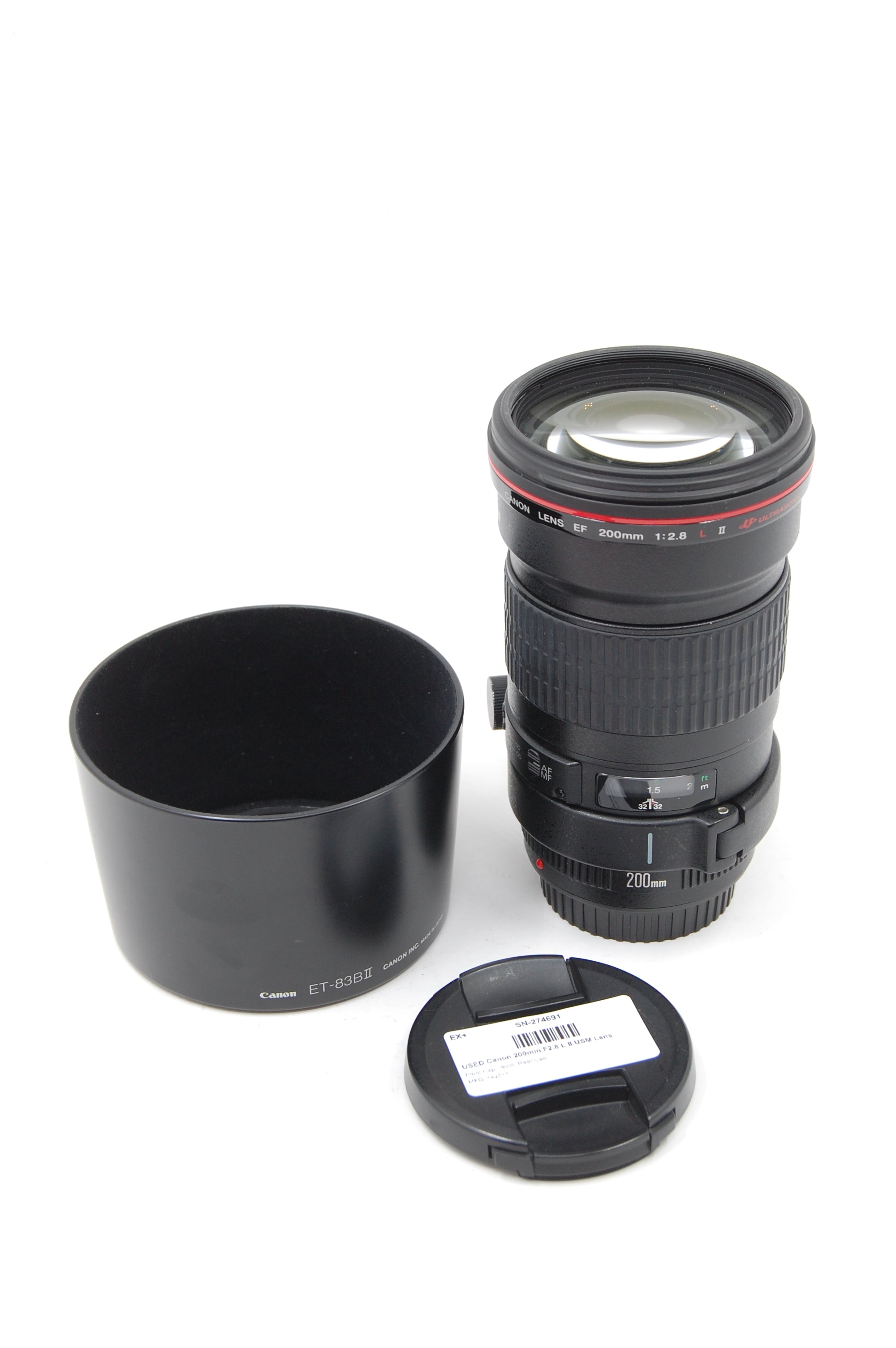 USED Canon 200mm F2.8 L II USM Lens