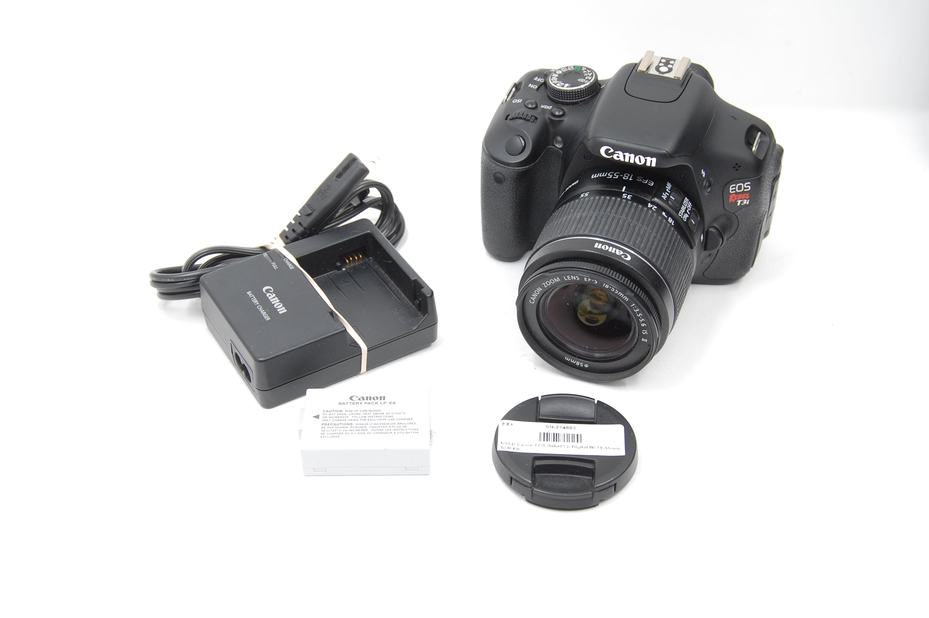 USED Canon EOS Rebel T3i Digital W/ 18-55mm SLR Kit