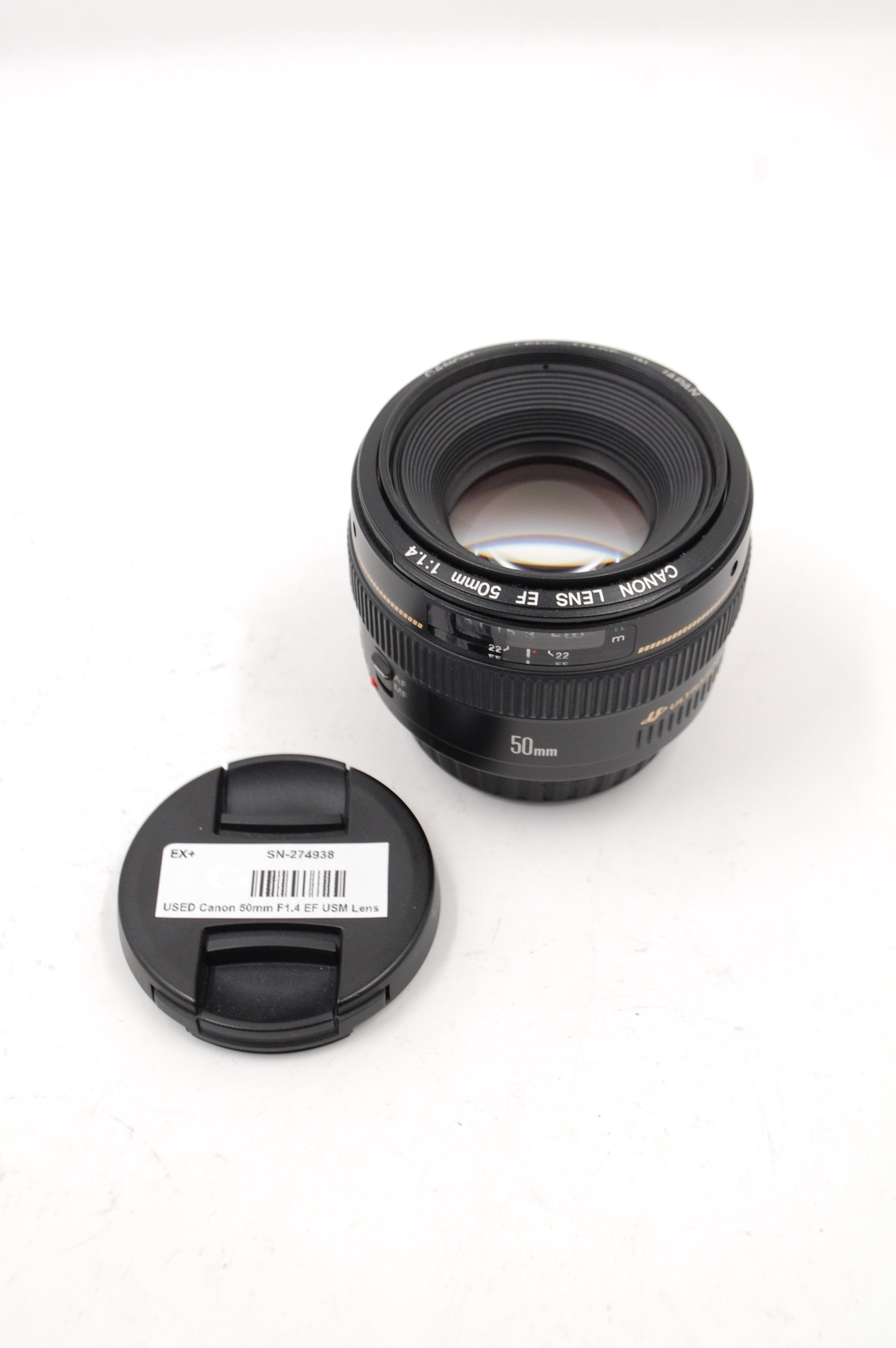 USED Canon 50mm F1.4 EF USM Lens