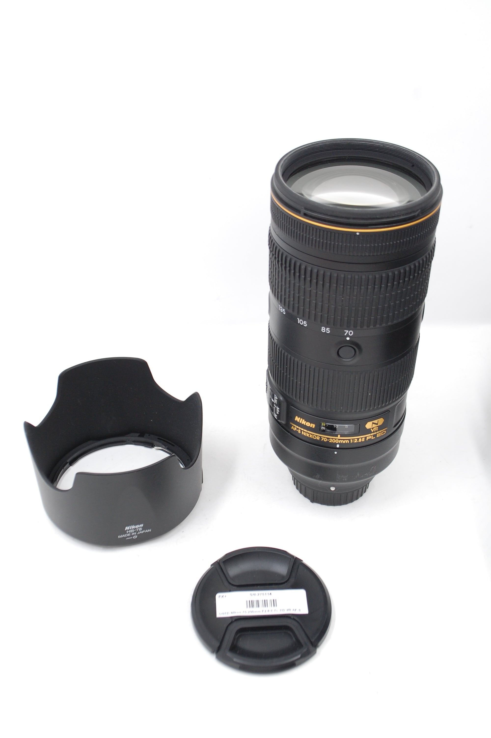 USED Nikon 70-200mm F2.8 E FL ED VR AF-S Lens