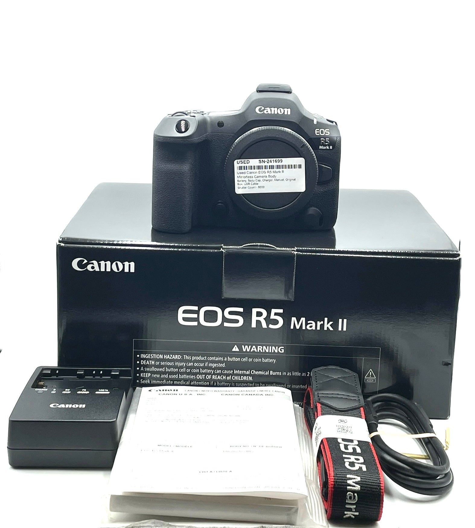 Used Canon EOS R5 Mark II Mirrorless Camera Body
