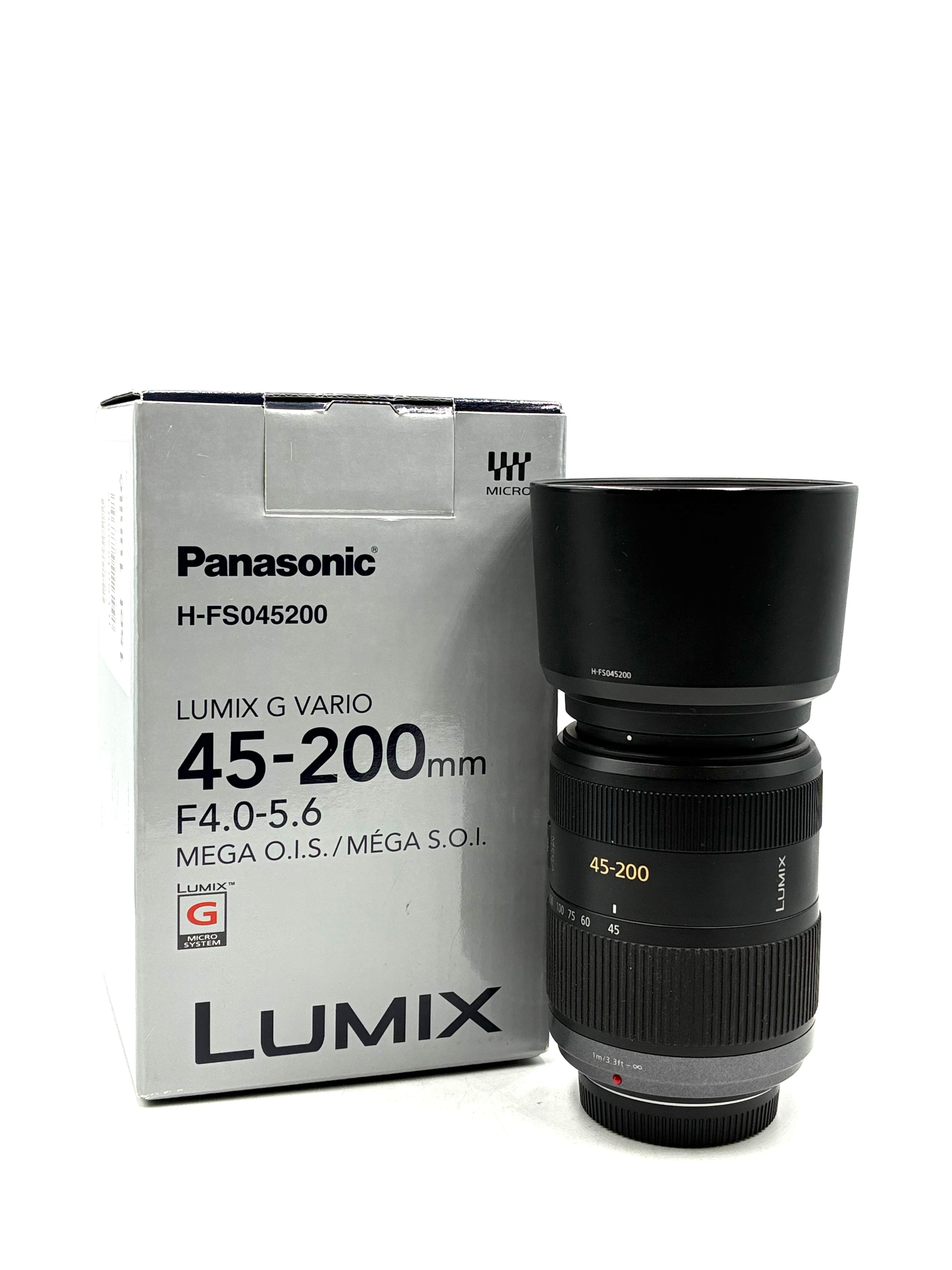 Used Panasonic 45-200mm F4-5.6 Mega O.I.S Lumix G Vario (Version 1) Micro Four Thirds Lens