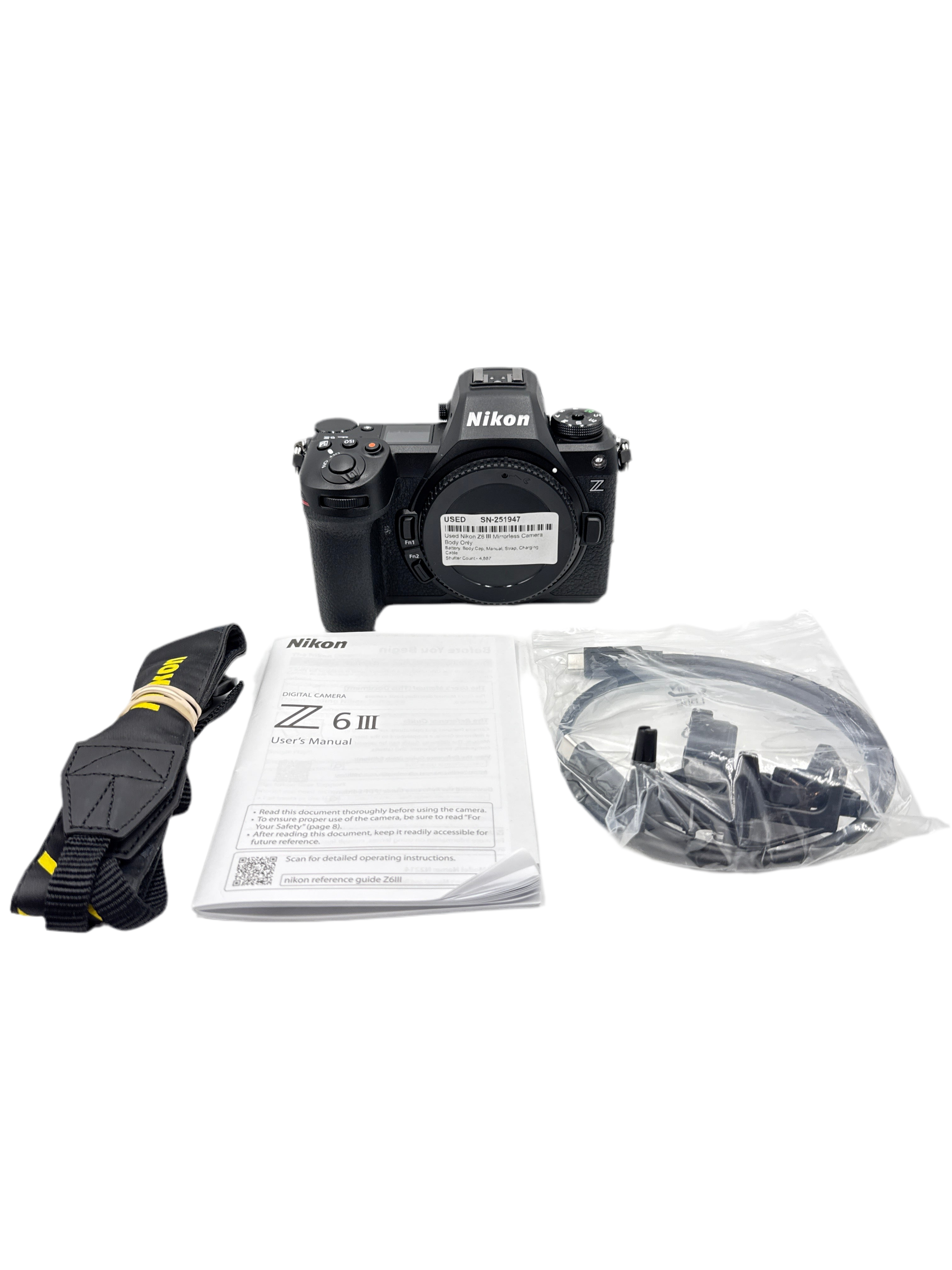 Used Nikon Z6 III Mirrorless Camera Body Only