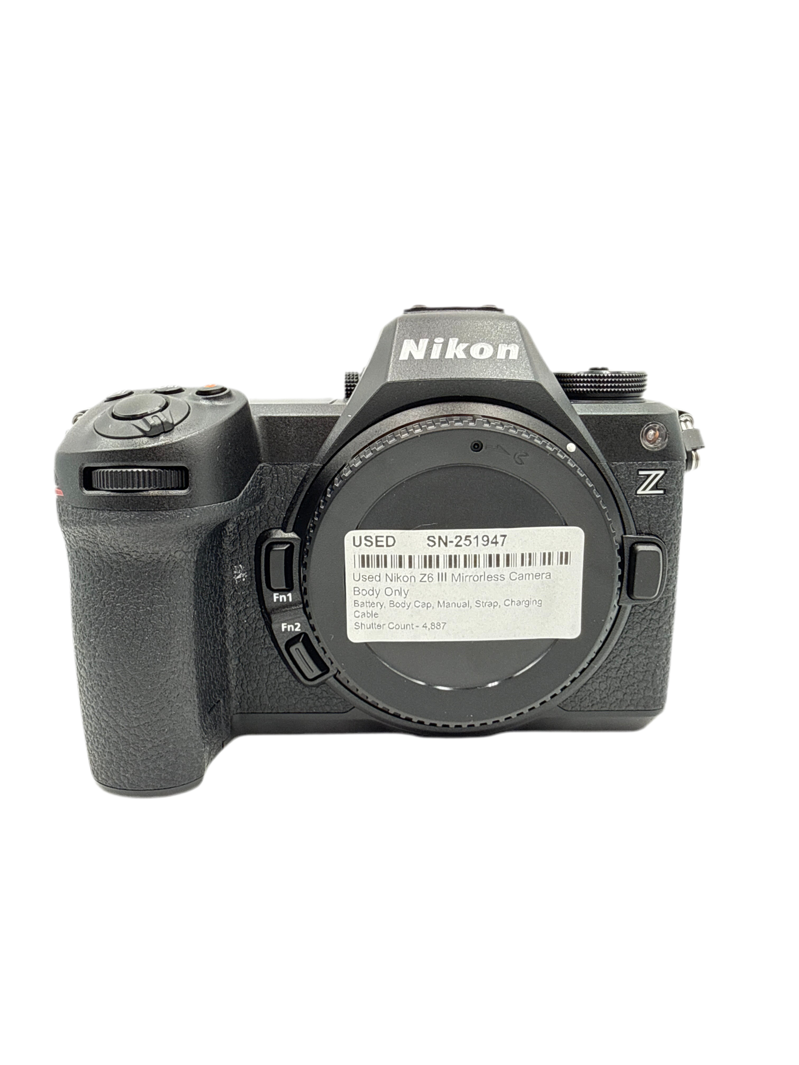 Used Nikon Z6 III Mirrorless Camera Body Only