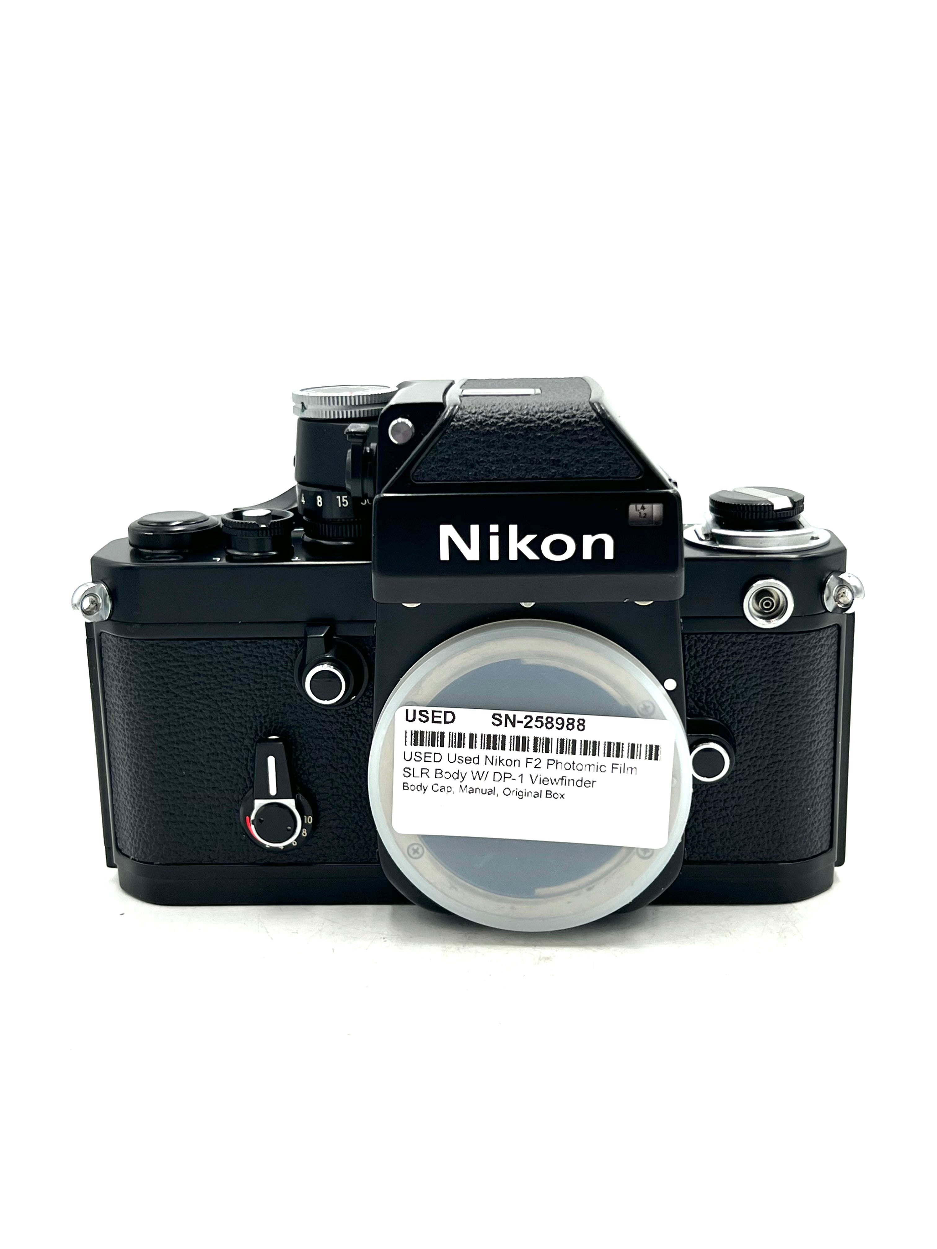 USED Used Nikon F2 Photomic Film SLR Body W/ DP-1 Viewfinder