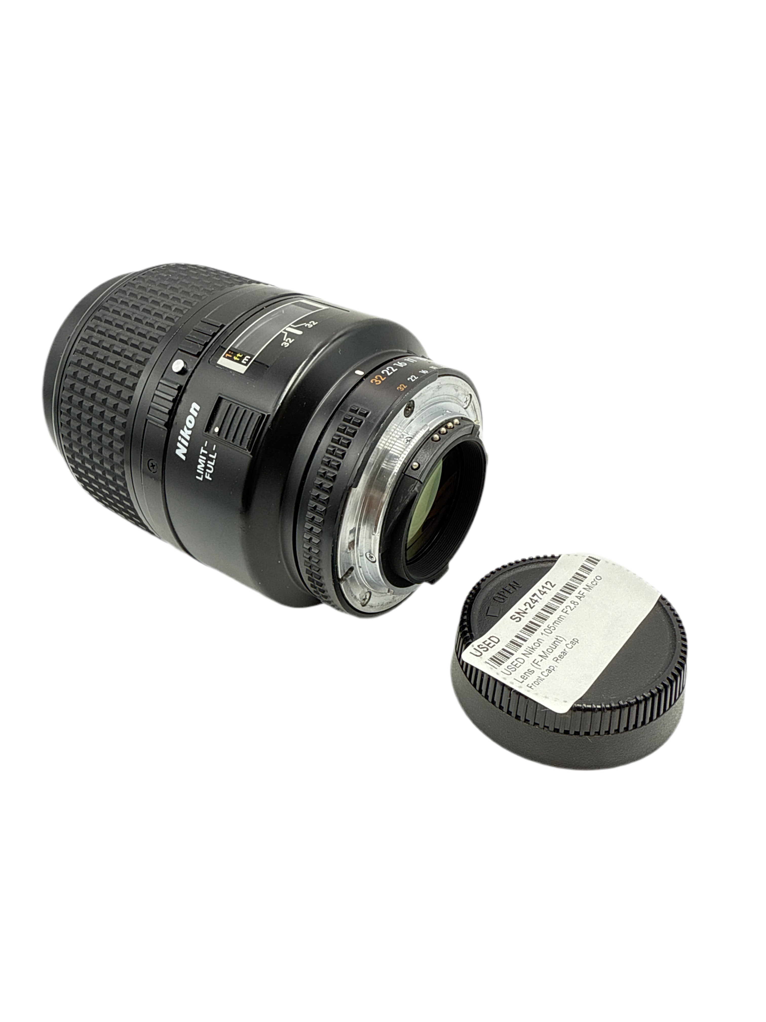 USED Nikon 105mm F2.8 AF Micro Lens (F-Mount)