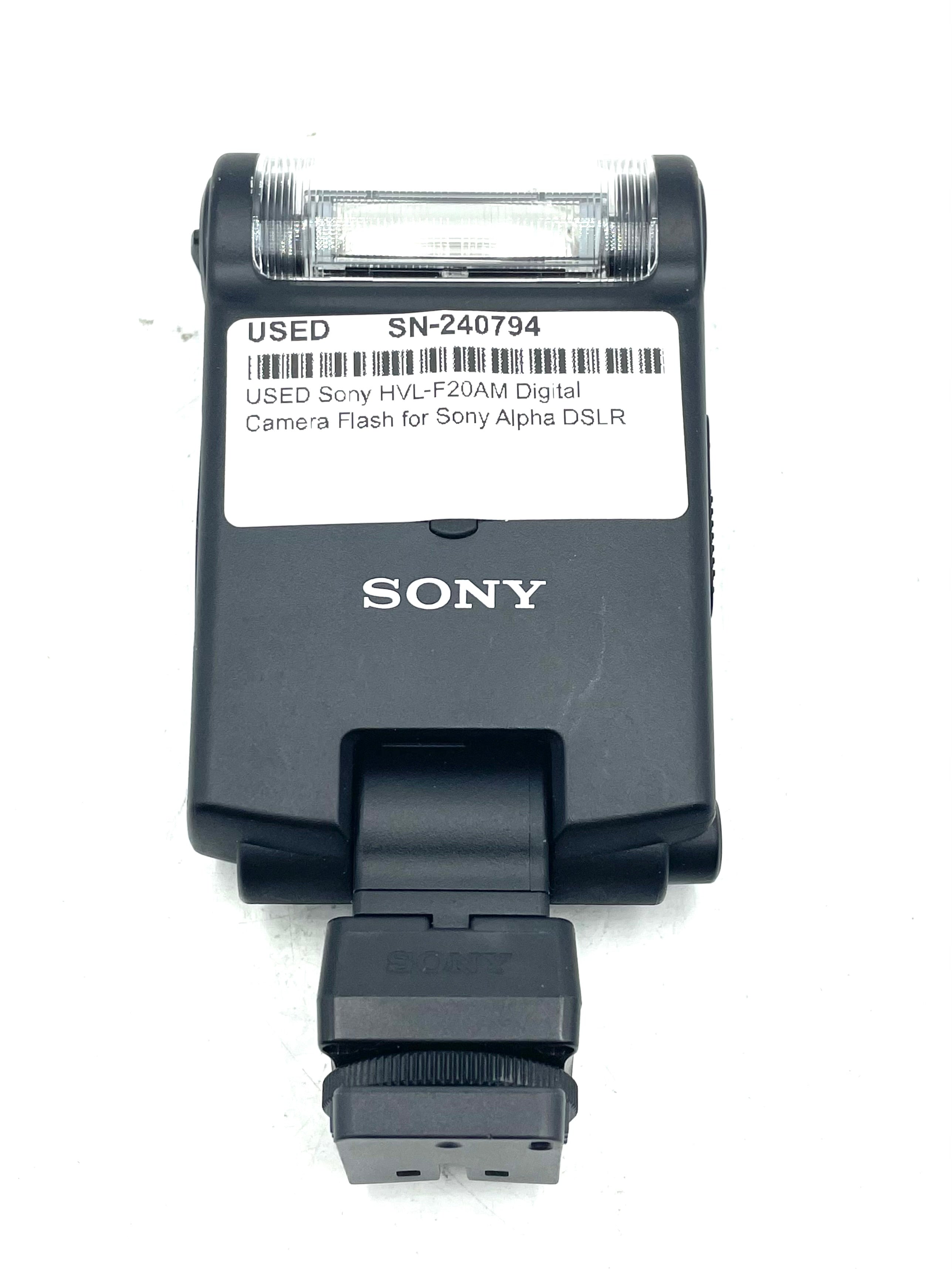 USED Sony HVL-F20AM Digital Camera Flash for Sony Alpha DSLR Series