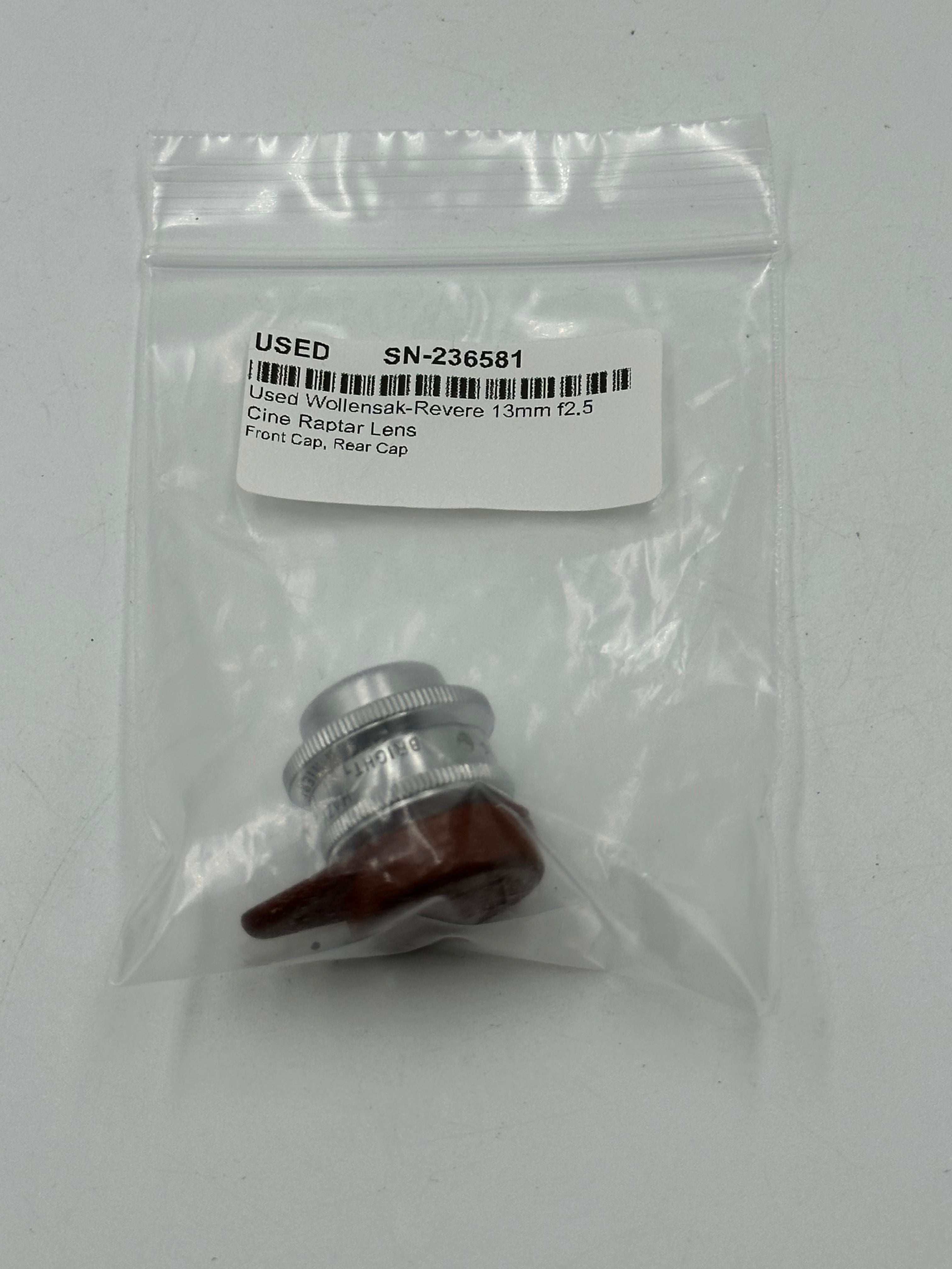 Used Wollensak-Revere 13mm f2.5 Cine Raptar Lens