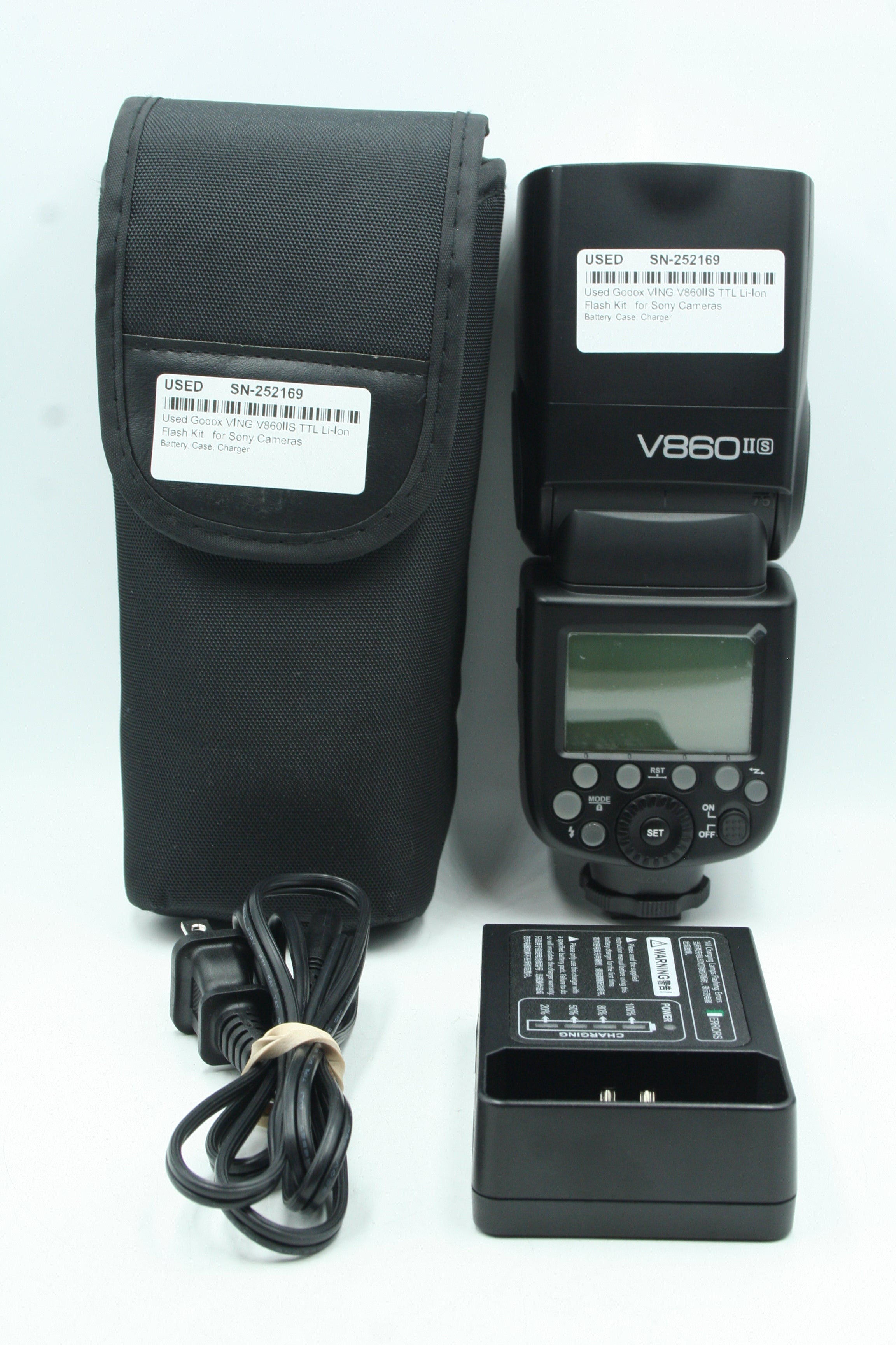 Used Godox VING V860IIS TTL Li-Ion Flash Kit for Sony Cameras
